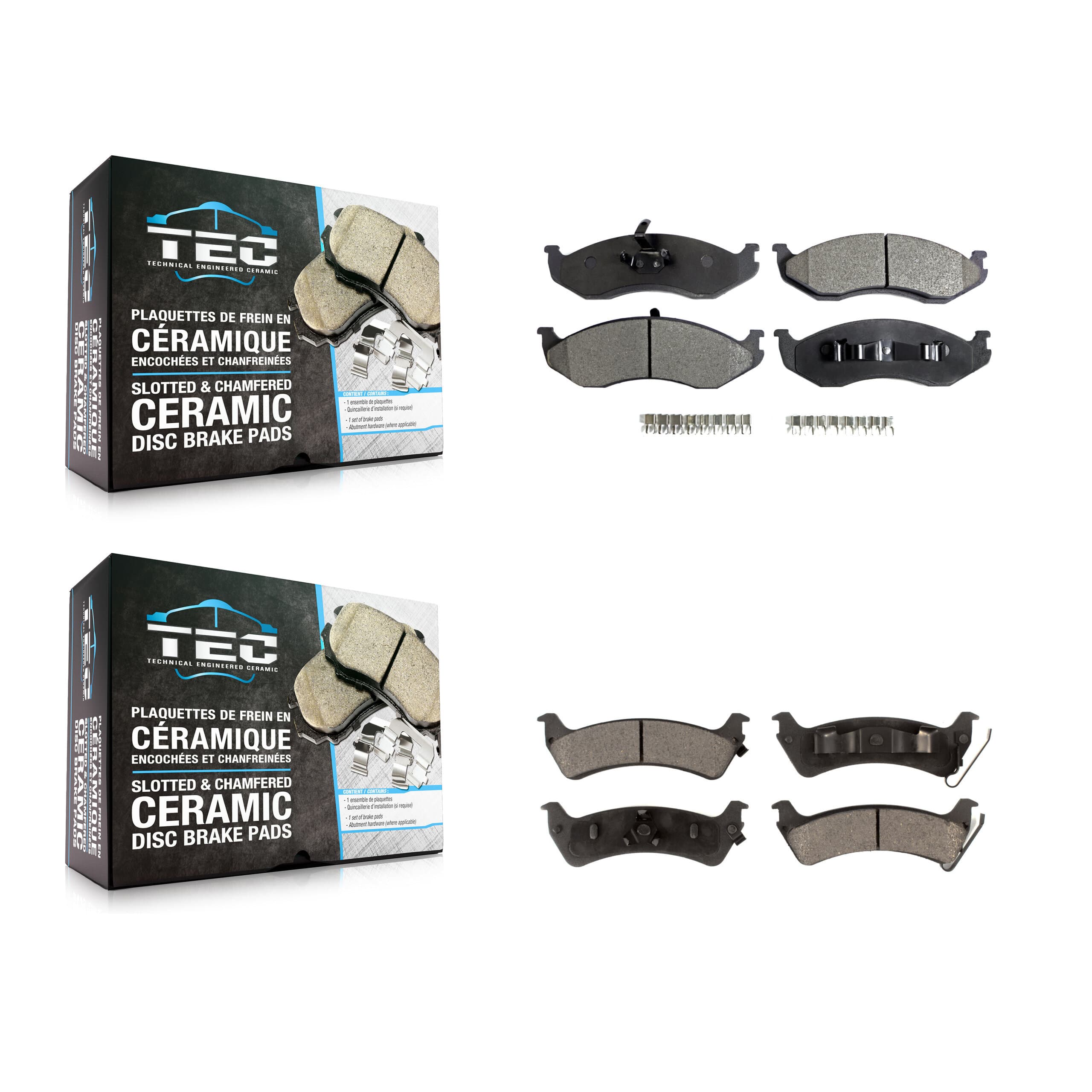 TEC - KTC-100331 - Front and Rear Disc Brake Pad Kits image 1