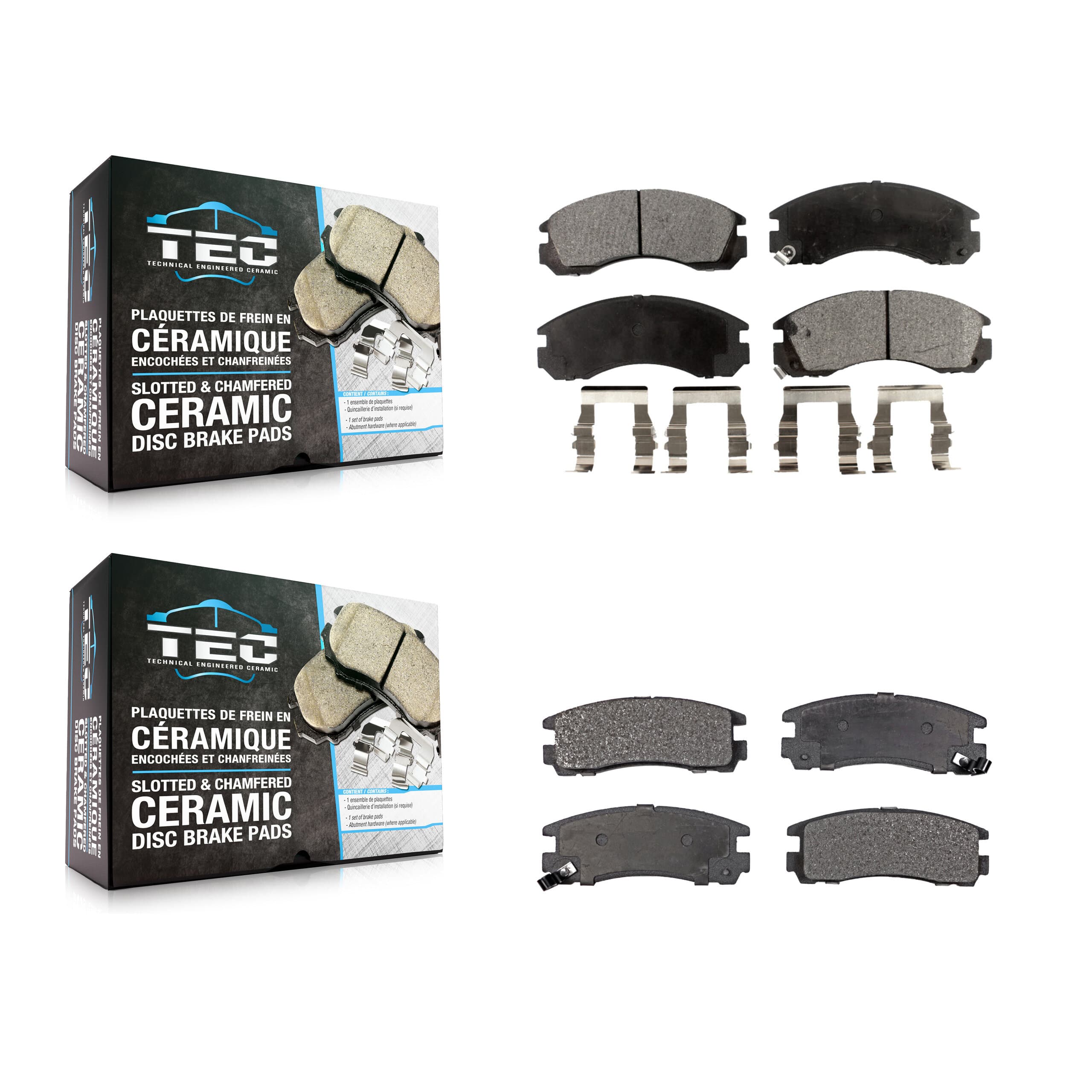 TEC - KTC-100339 - Front and Rear Disc Brake Pad Kits image 1
