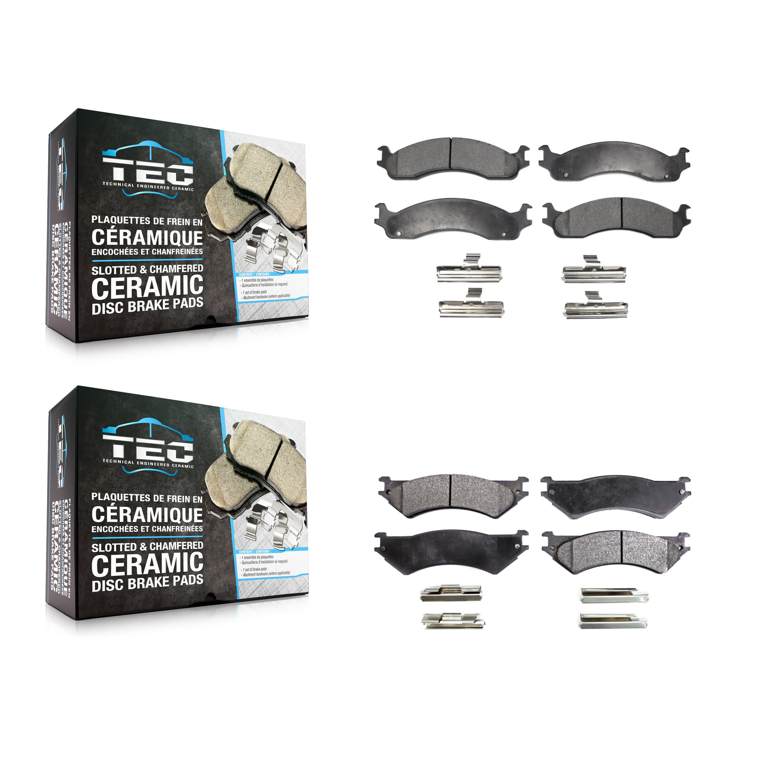TEC - KTC-100358 - Front and Rear Disc Brake Pad Kits image 1
