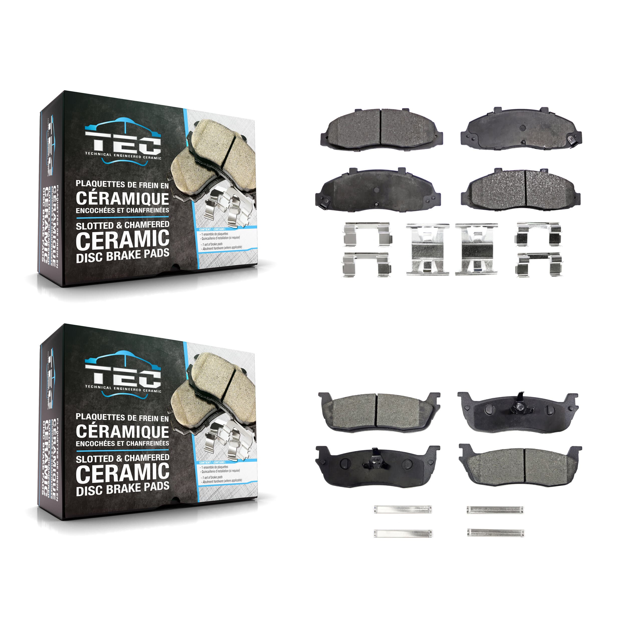 TEC - KTC-100359 - Front and Rear Disc Brake Pad Kits image 1