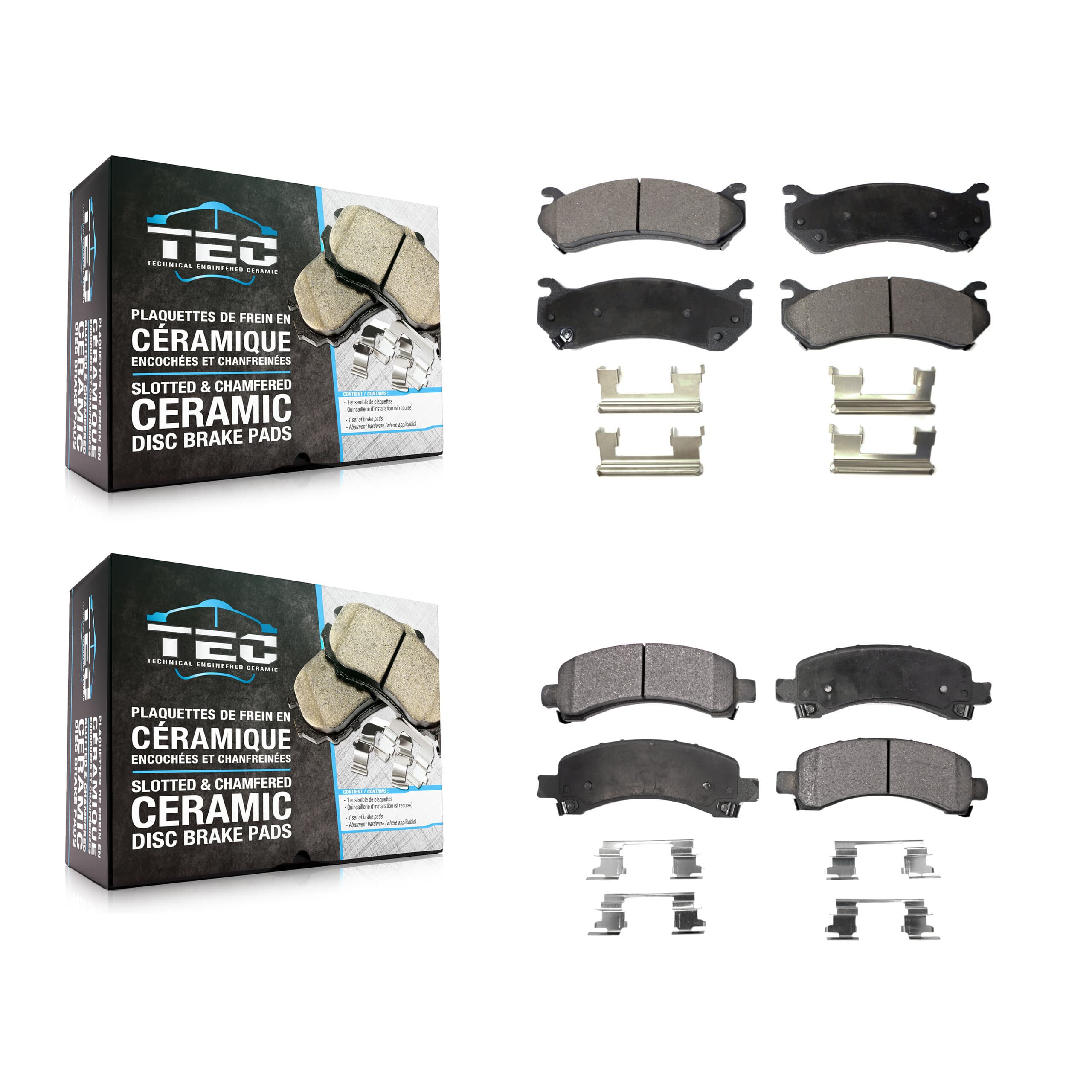 TEC - KTC-100395 - Front and Rear Disc Brake Pad Kits image 1
