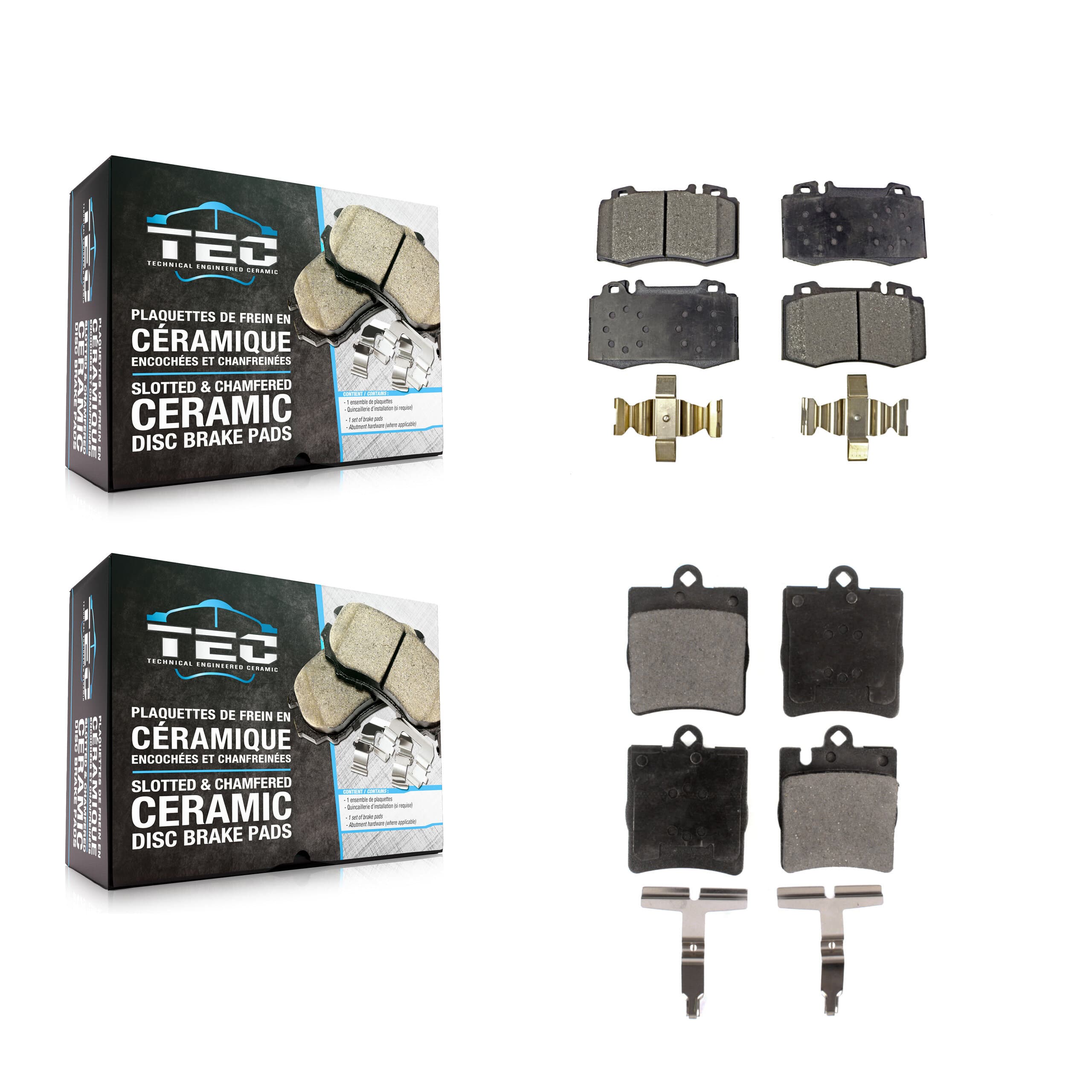 TEC - KTC-100428 - Front and Rear Disc Brake Pad Kits image 1