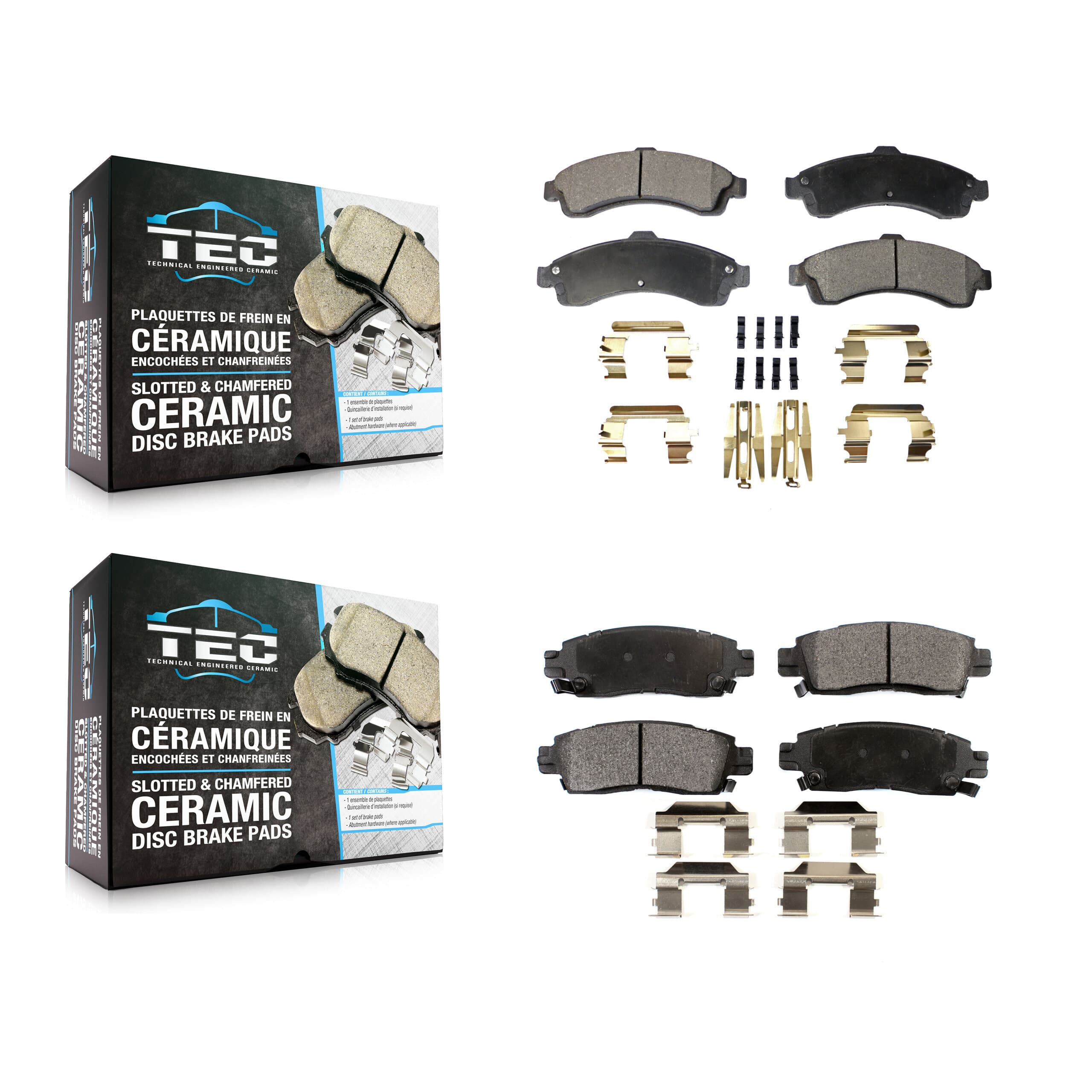 TEC - KTC-100449 - Front and Rear Disc Brake Pad Kits image 1