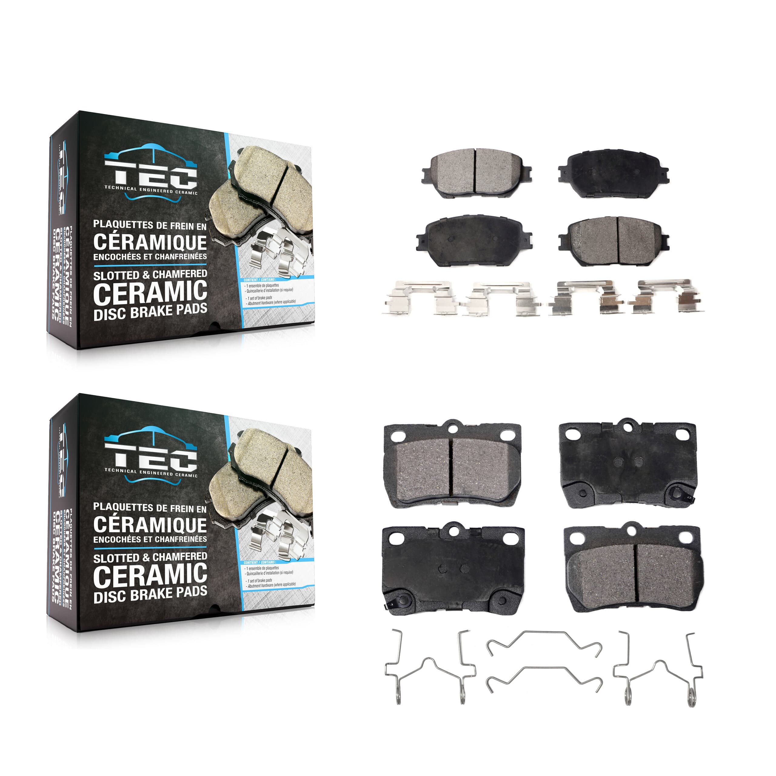 TEC - KTC-100460 - Front and Rear Disc Brake Pad Kits image 1