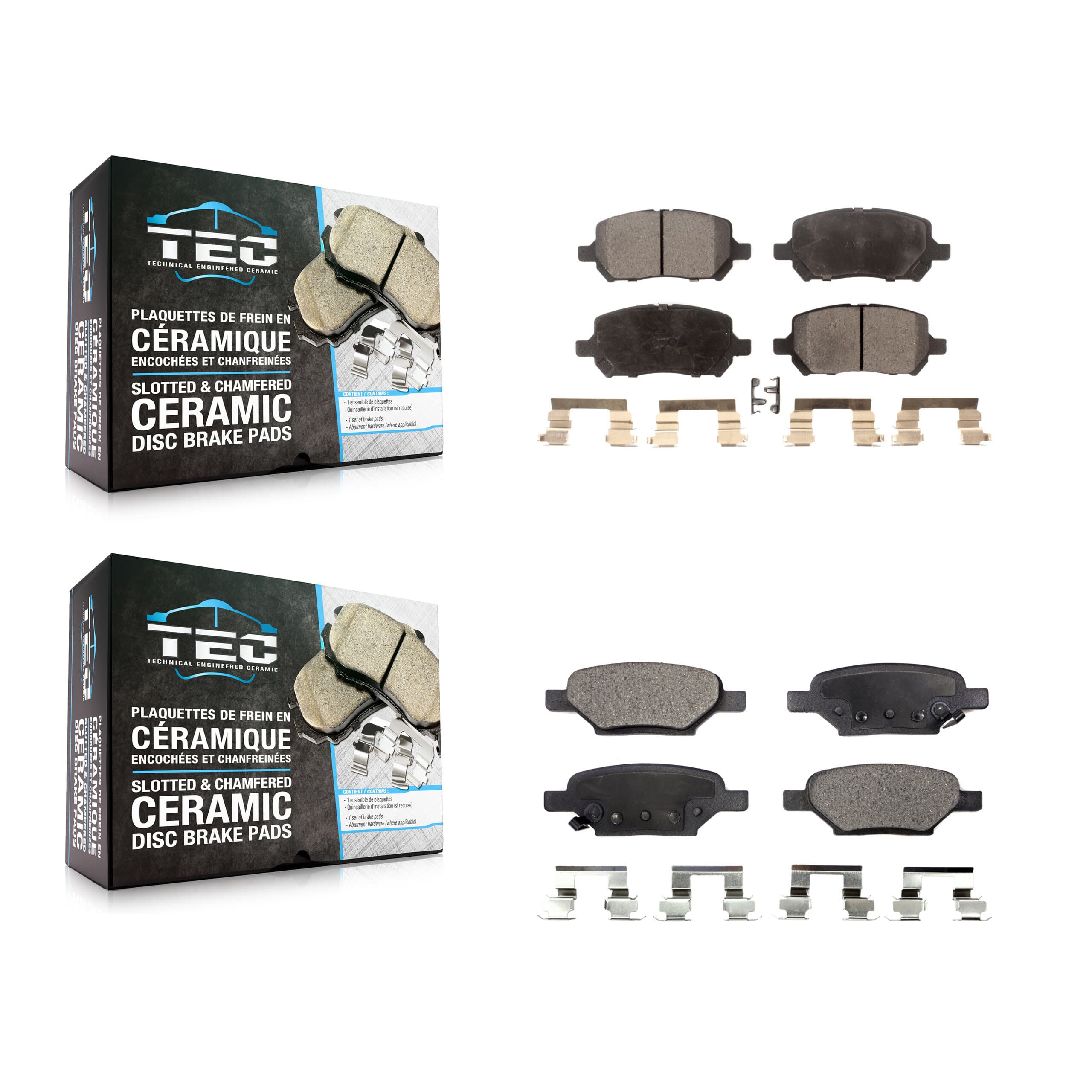 TEC - KTC-100497 - Front and Rear Disc Brake Pad Kits image 1
