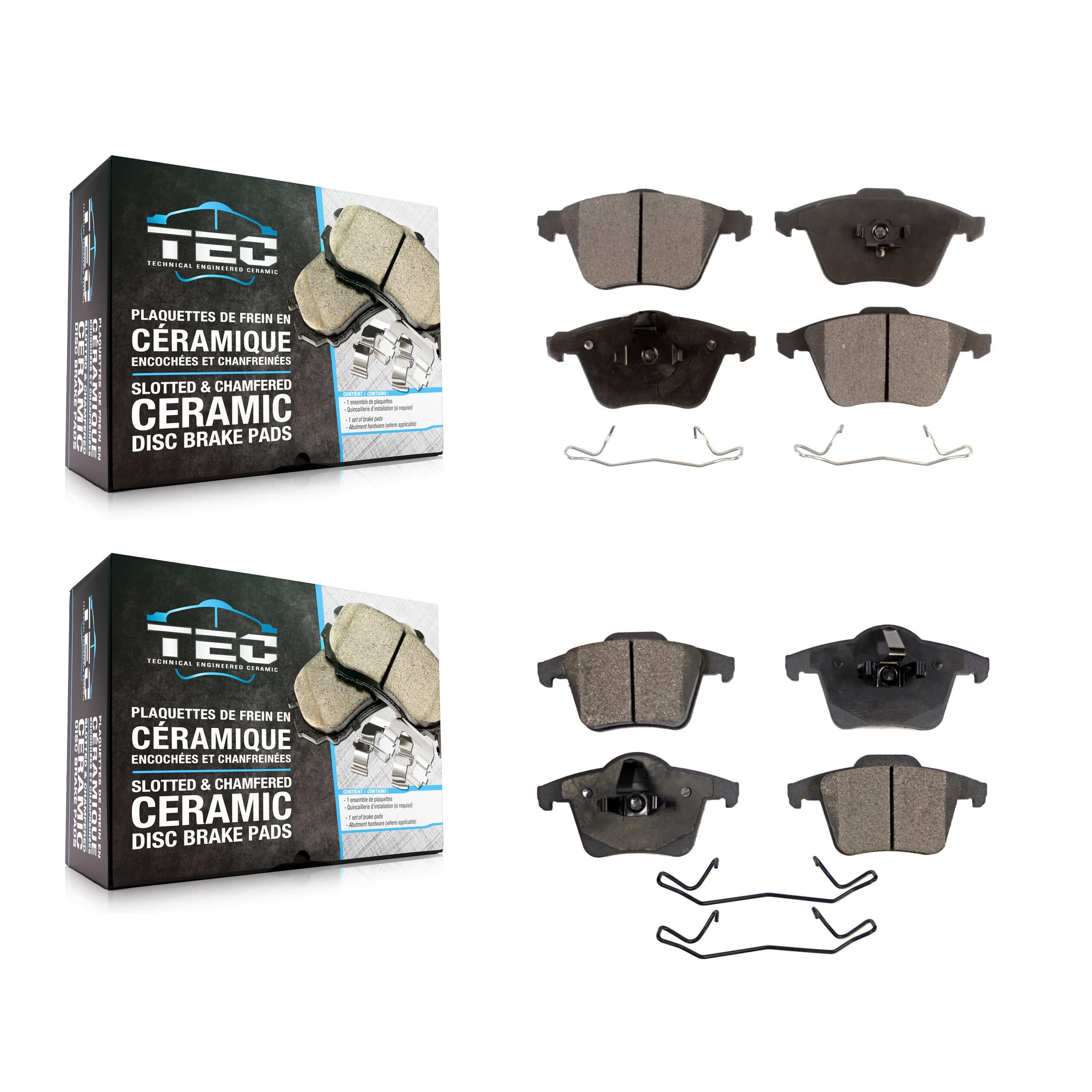 TEC - KTC-100508 - Front and Rear Disc Brake Pad Kits image 1