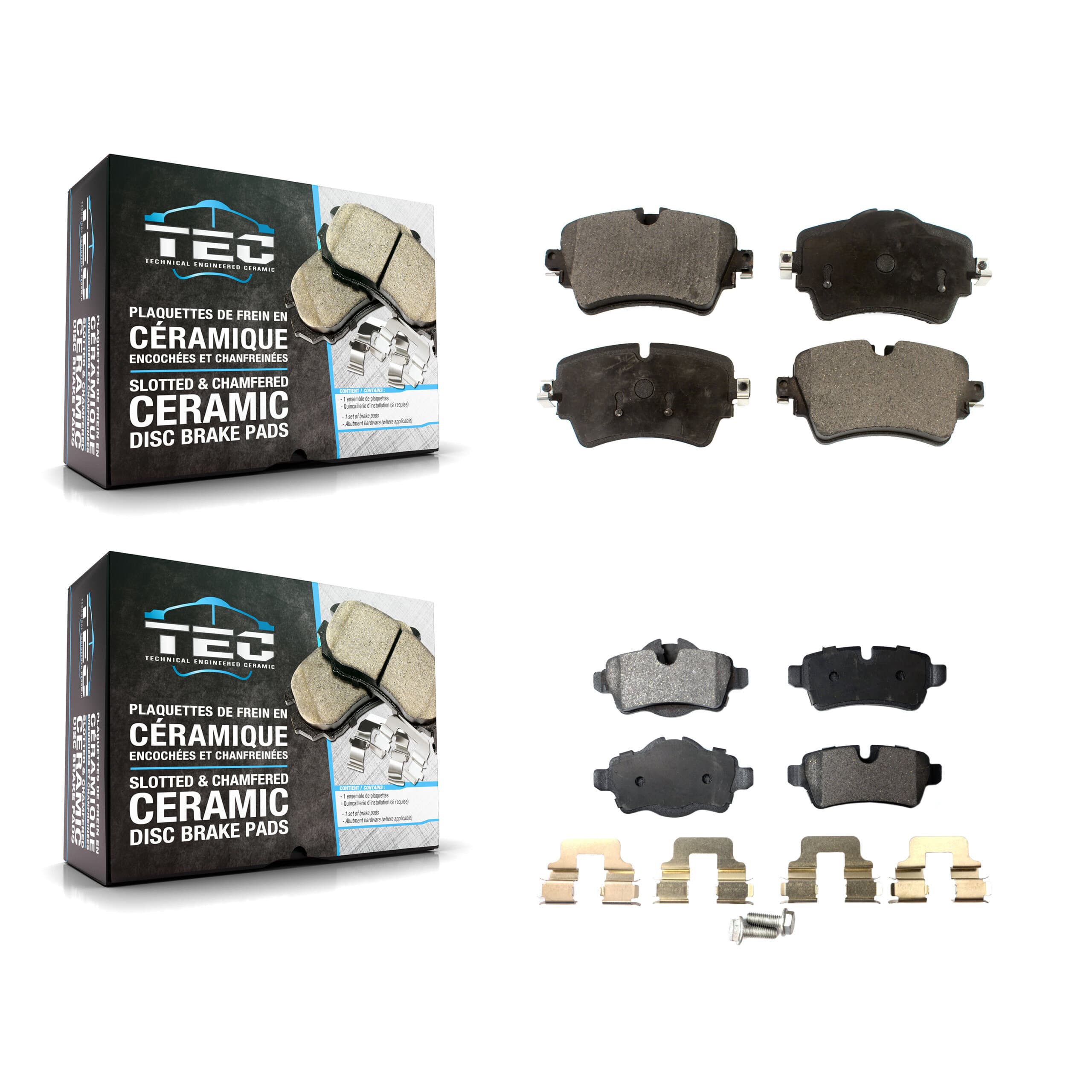 TEC - KTC-100568 - Front and Rear Disc Brake Pad Kits image 1