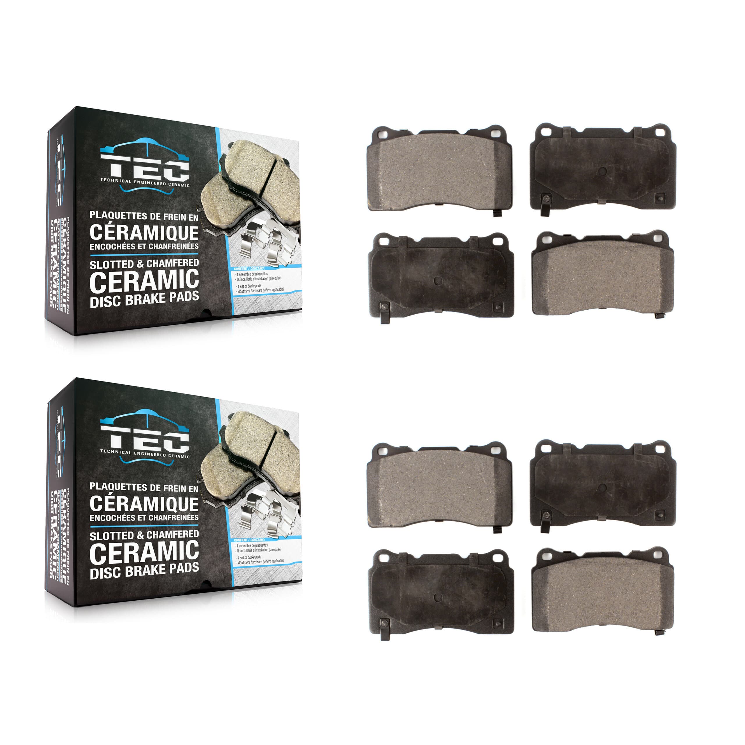 TEC - KTC-100623 - Front and Rear Disc Brake Pad Kits image 1