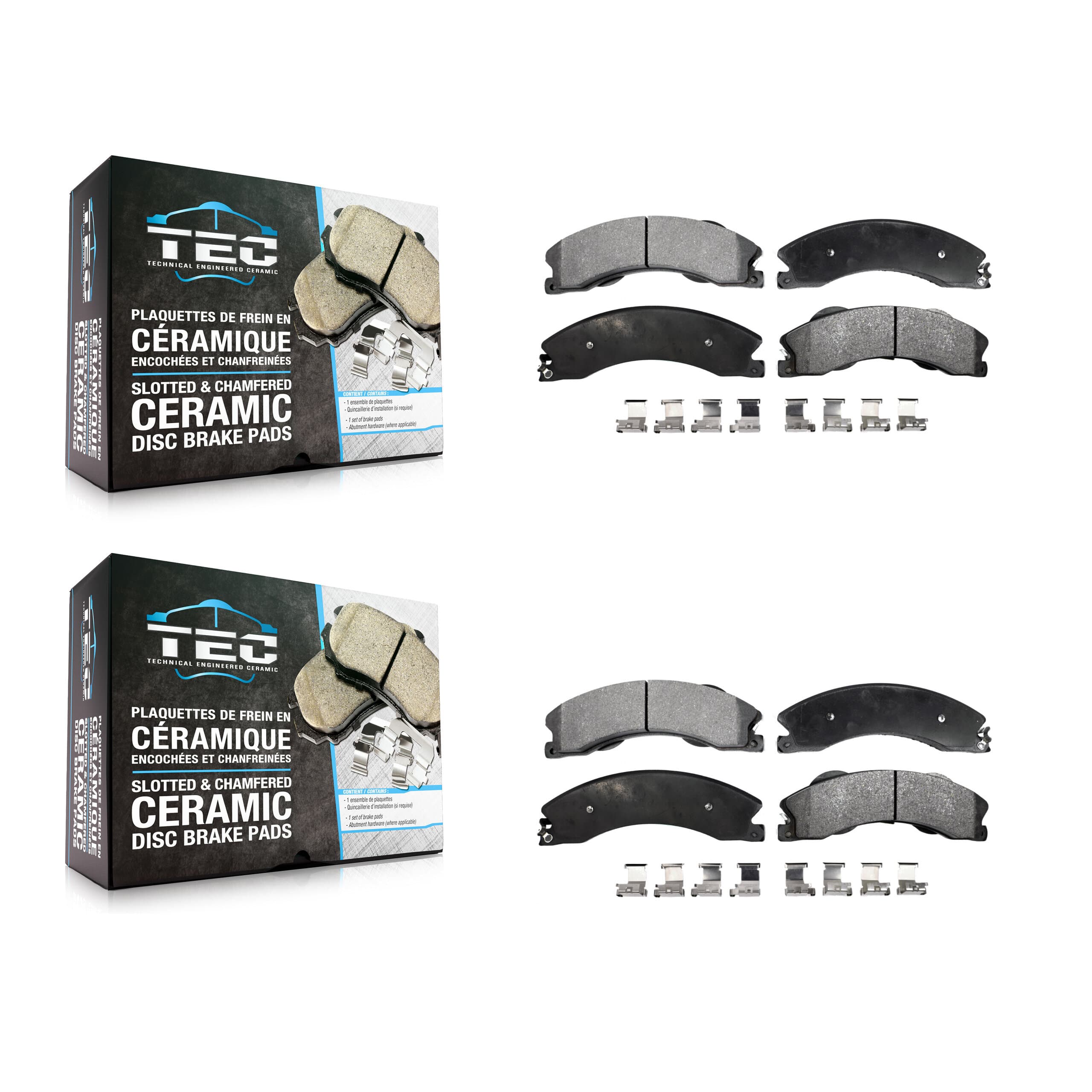 TEC - KTC-100624 - Front and Rear Disc Brake Pad Kits image 1