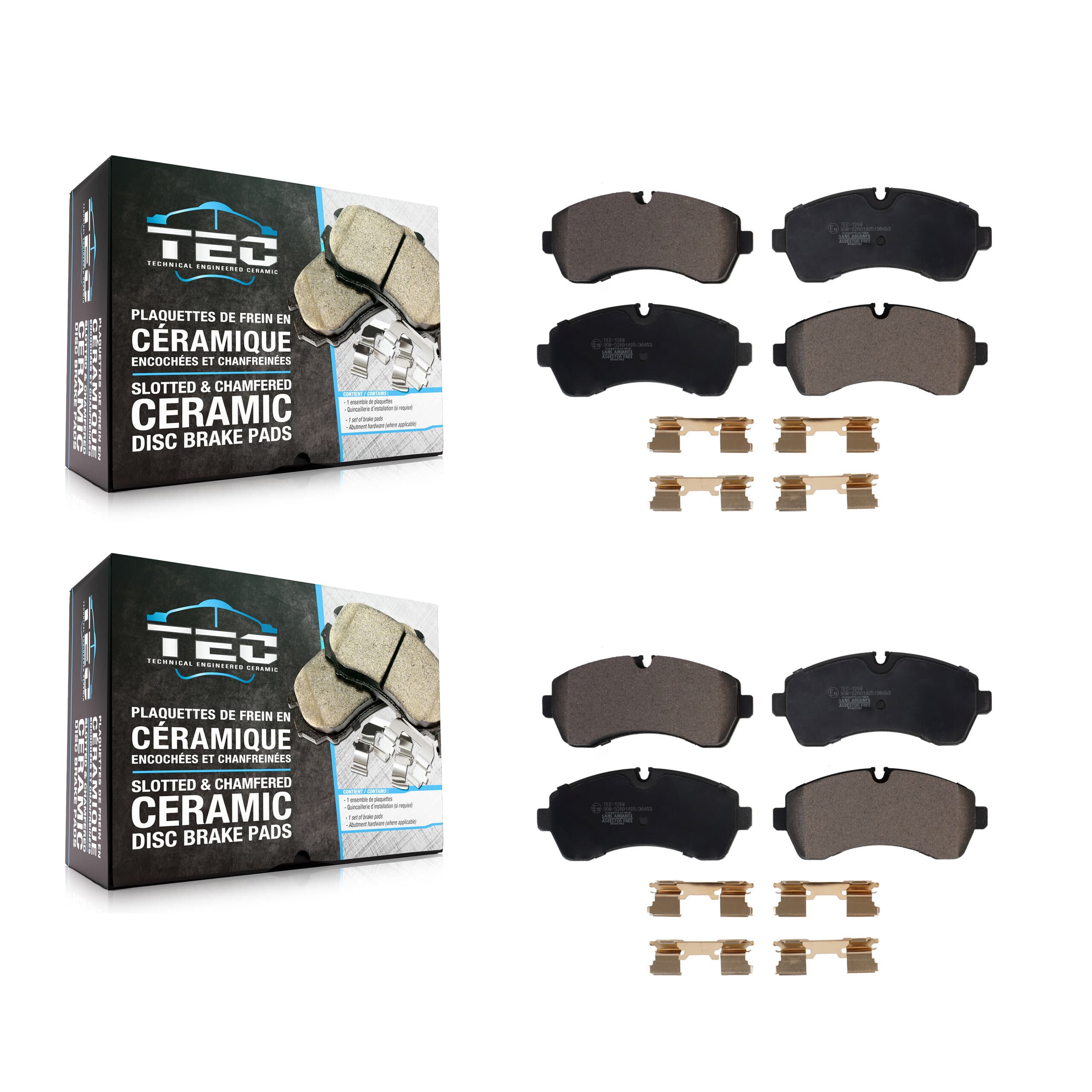 TEC - KTC-100627 - Front and Rear Disc Brake Pad Kits image 1
