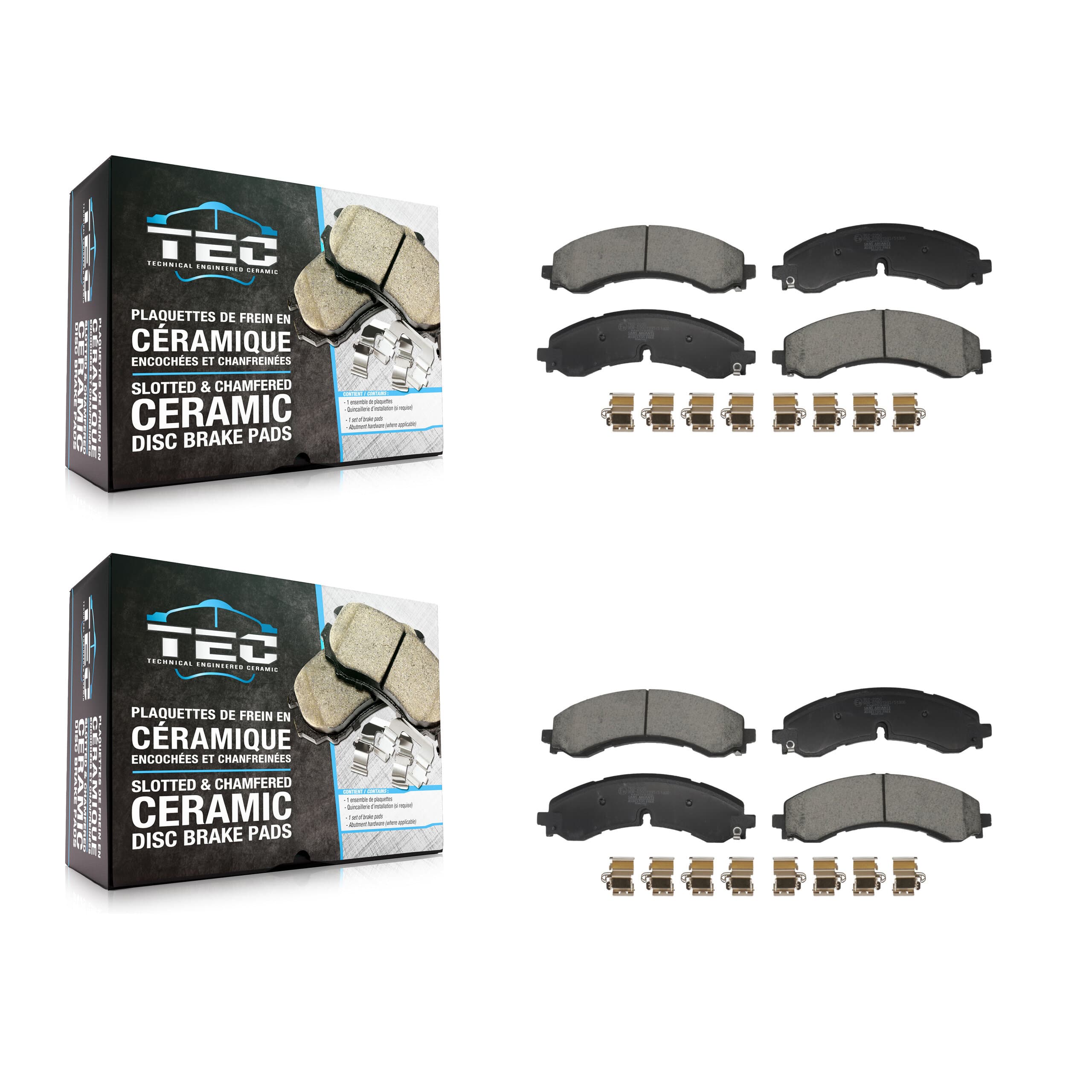 TEC - KTC-100811 - Front and Rear Disc Brake Pad Kits image 1