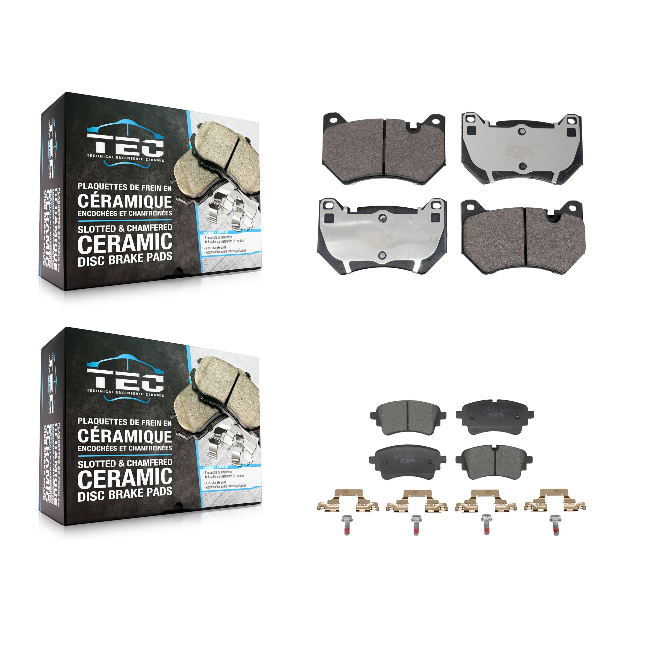 TEC - KTC-100867 - Front and Rear Disc Brake Pad Kits image 1