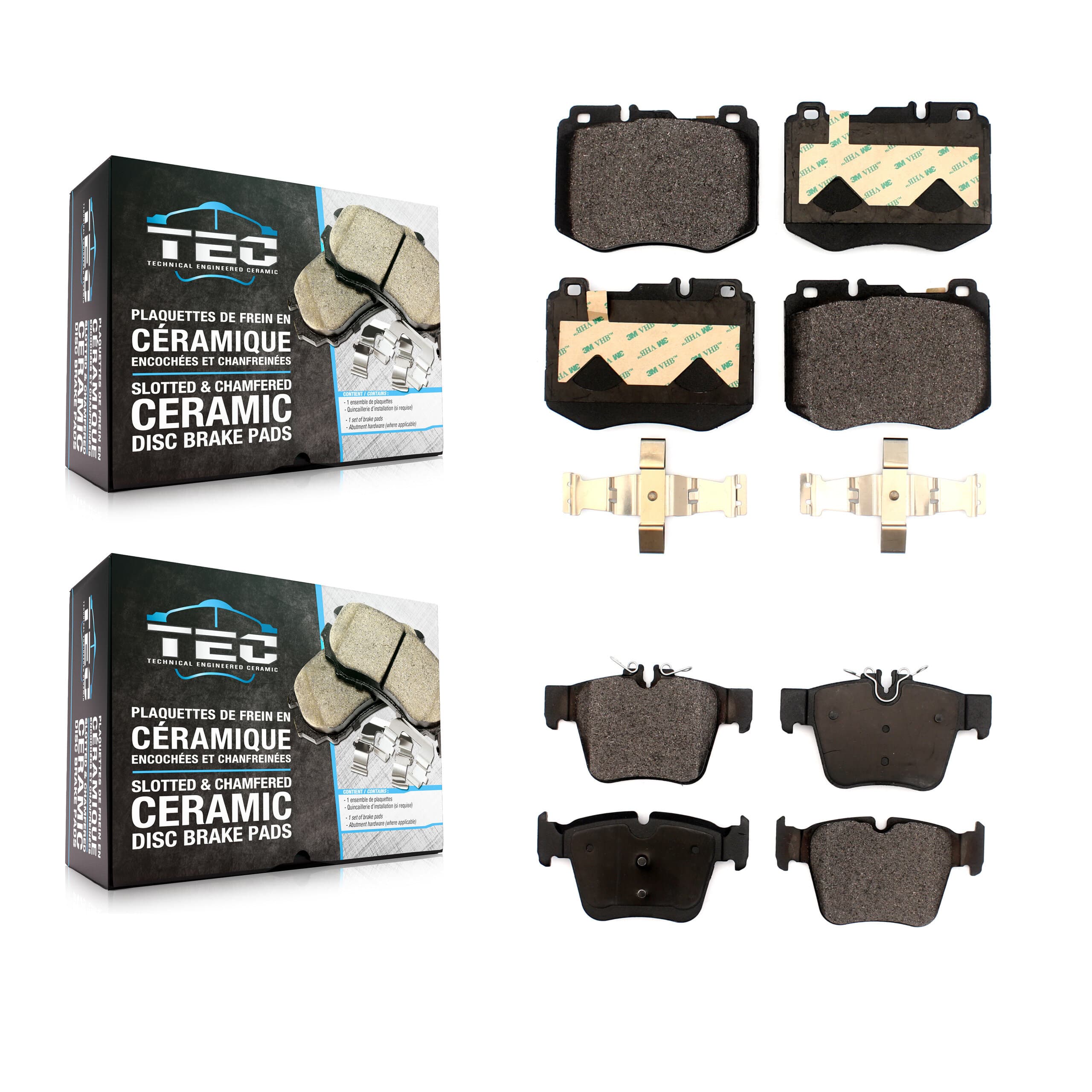 TEC - KTC-100883 - Front and Rear Disc Brake Pad Kits image 1
