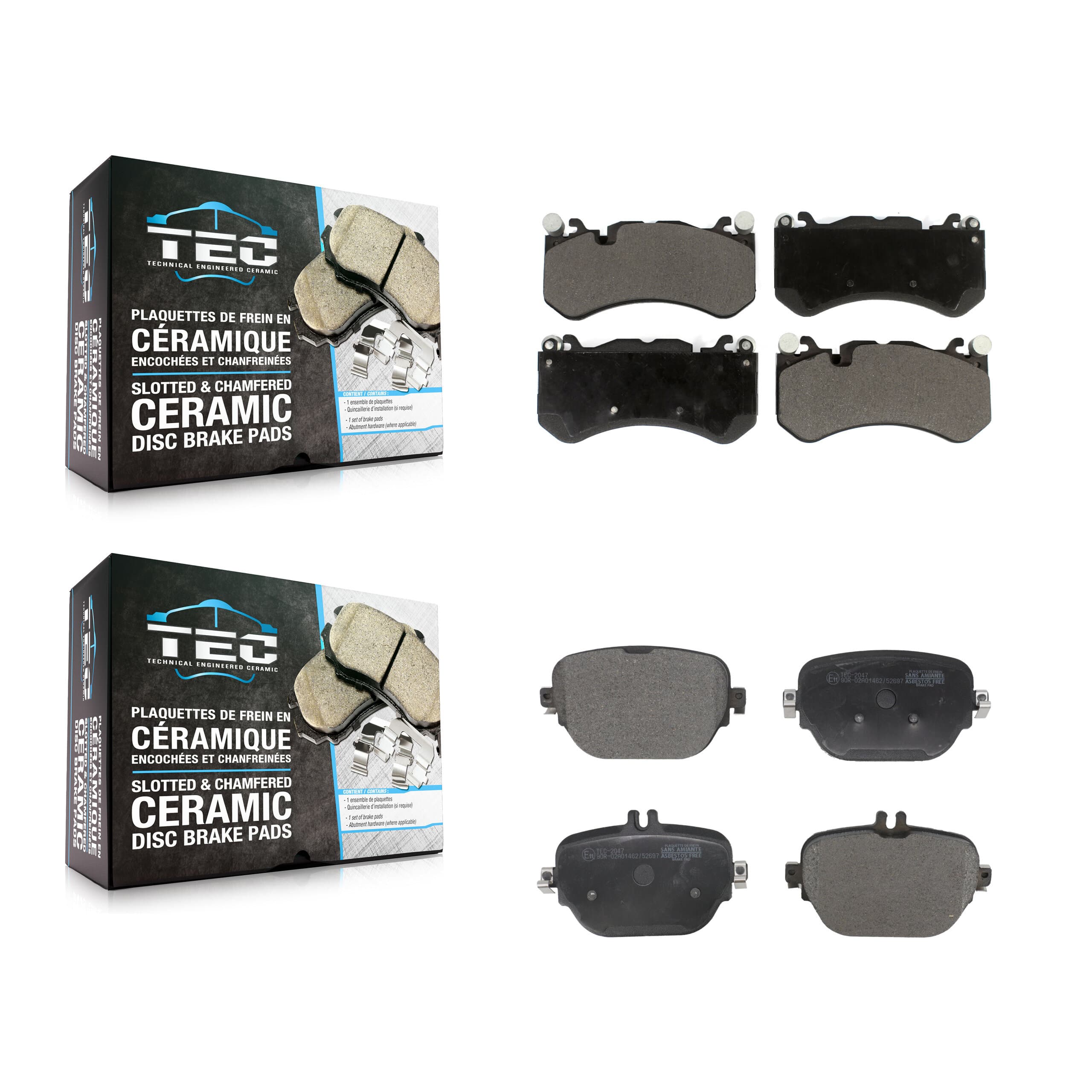 TEC - KTC-100935 - Front and Rear Disc Brake Pad Kits image 1