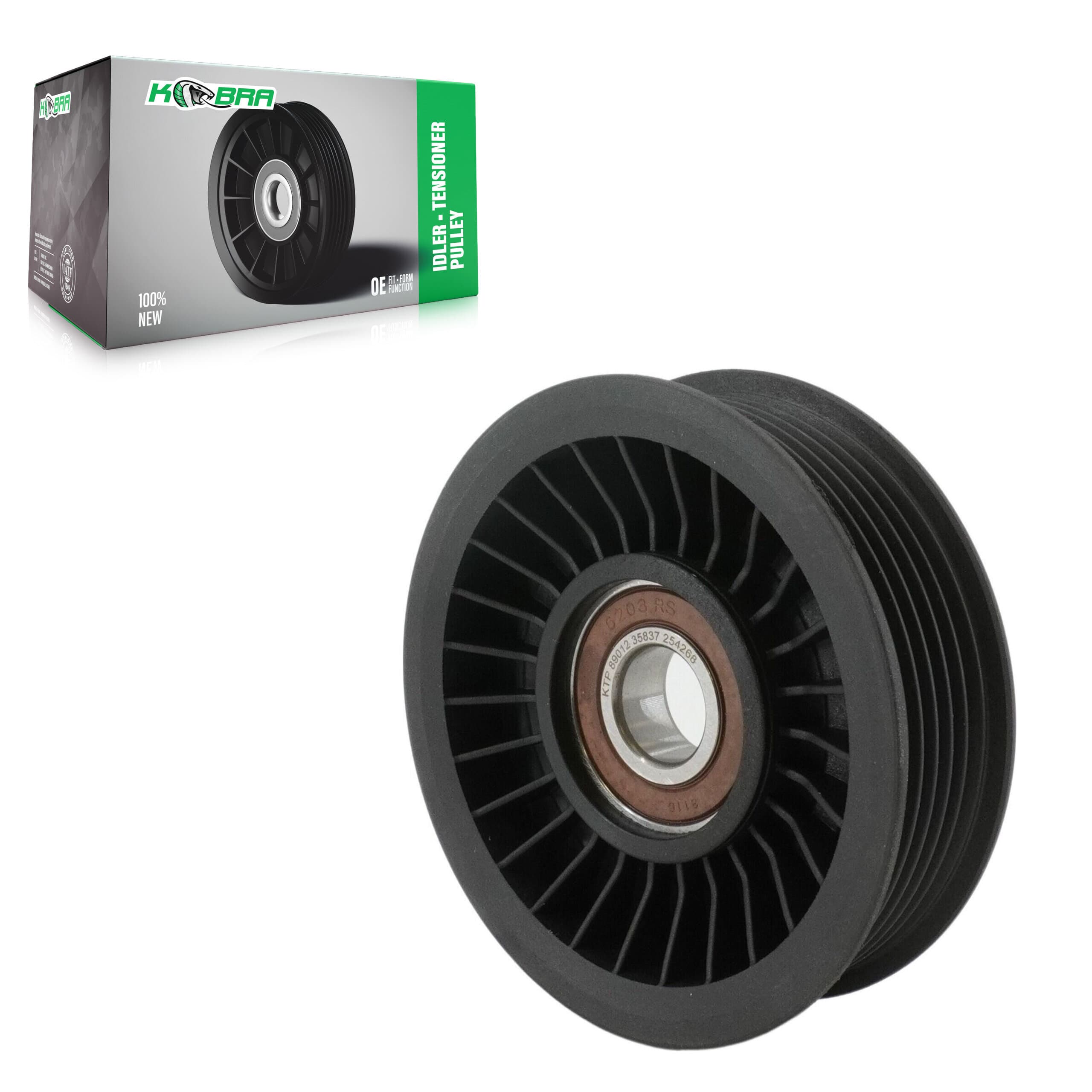 Kobra - KTP-89012 - Grooved Pulley Accessory Drive Belt Idler Pulley image 1