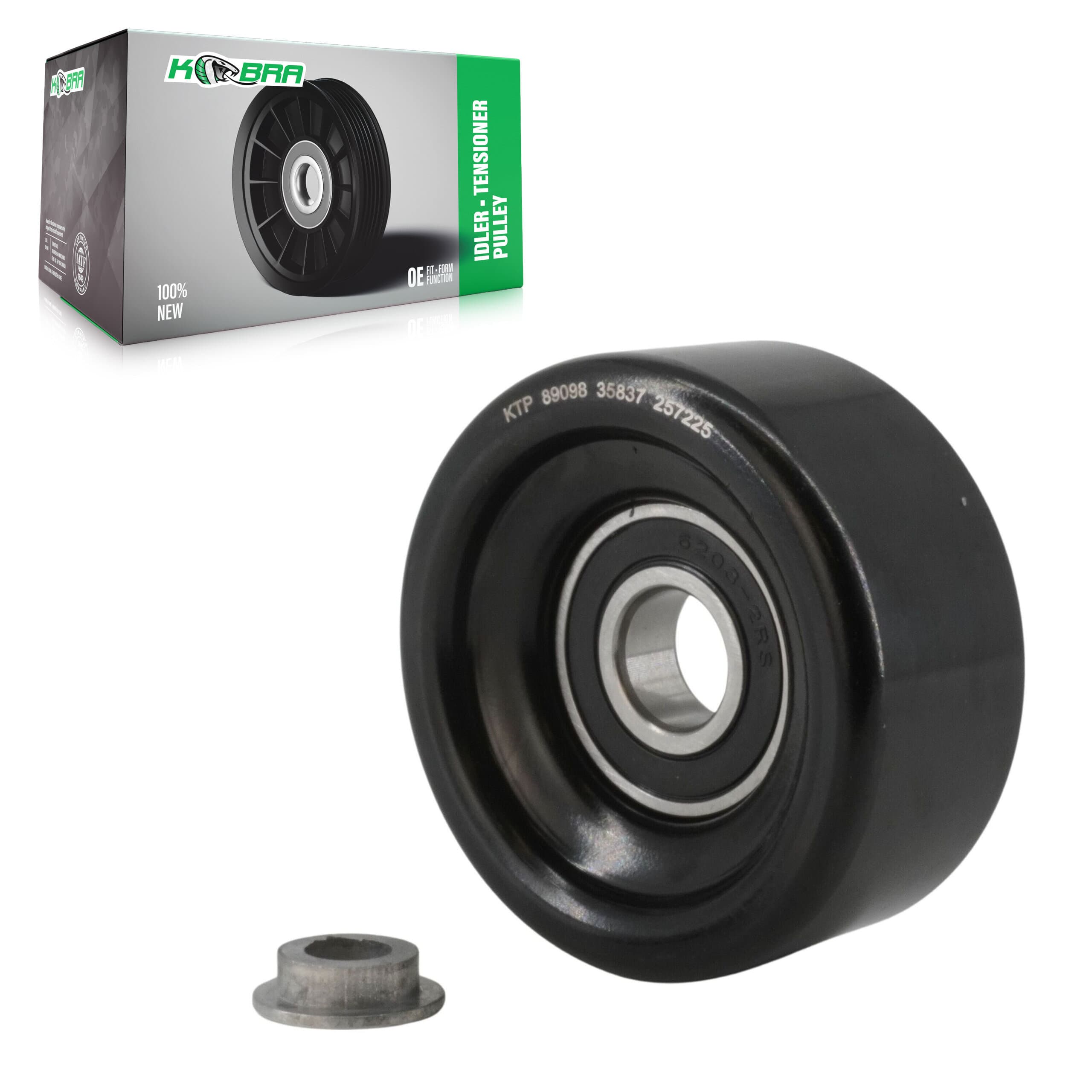Kobra - KTP-89098 - Smooth Pulley Accessory Drive Belt Idler Pulley image 1