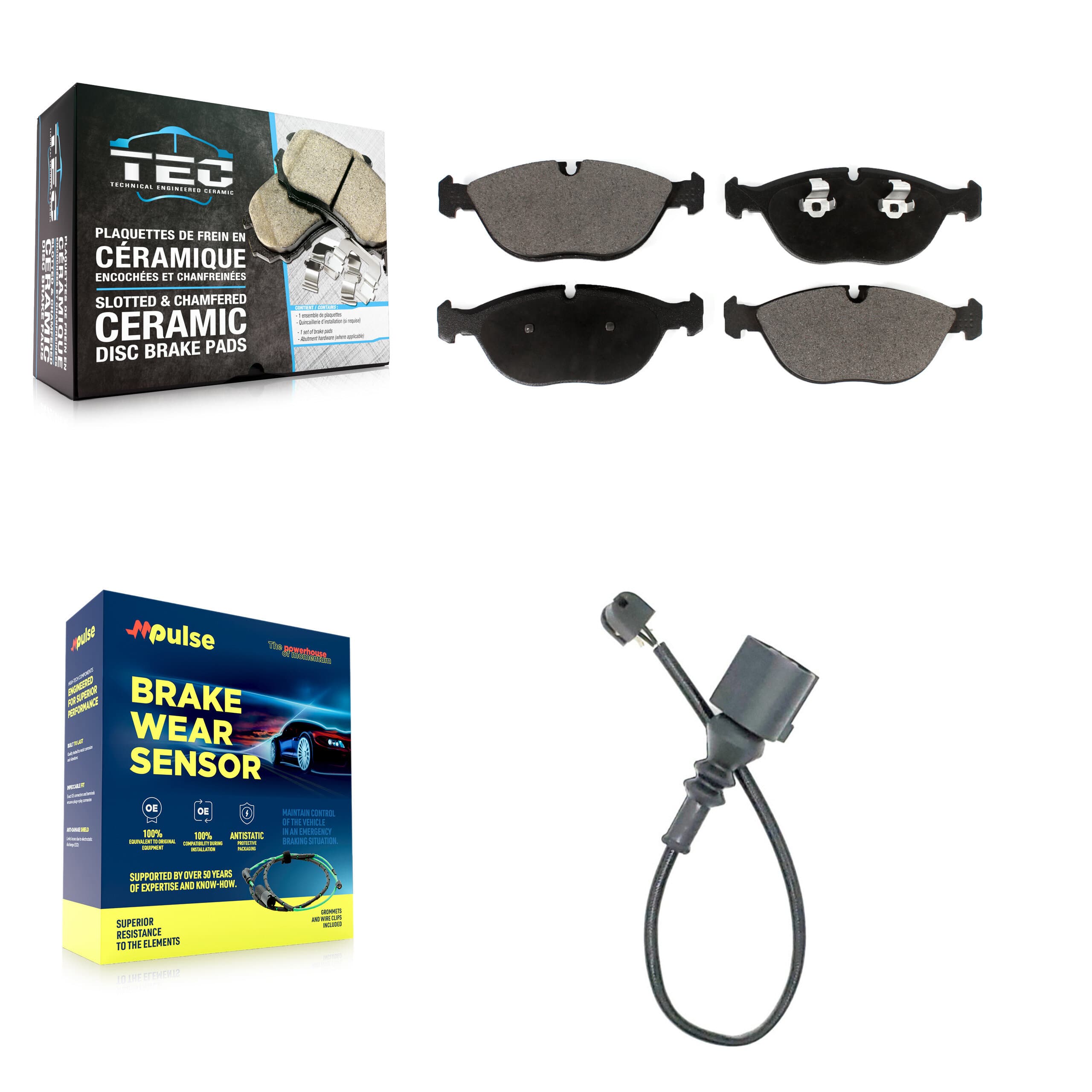 TEC - KTW-100008 - Front Disc Brake Pad Kits image 1