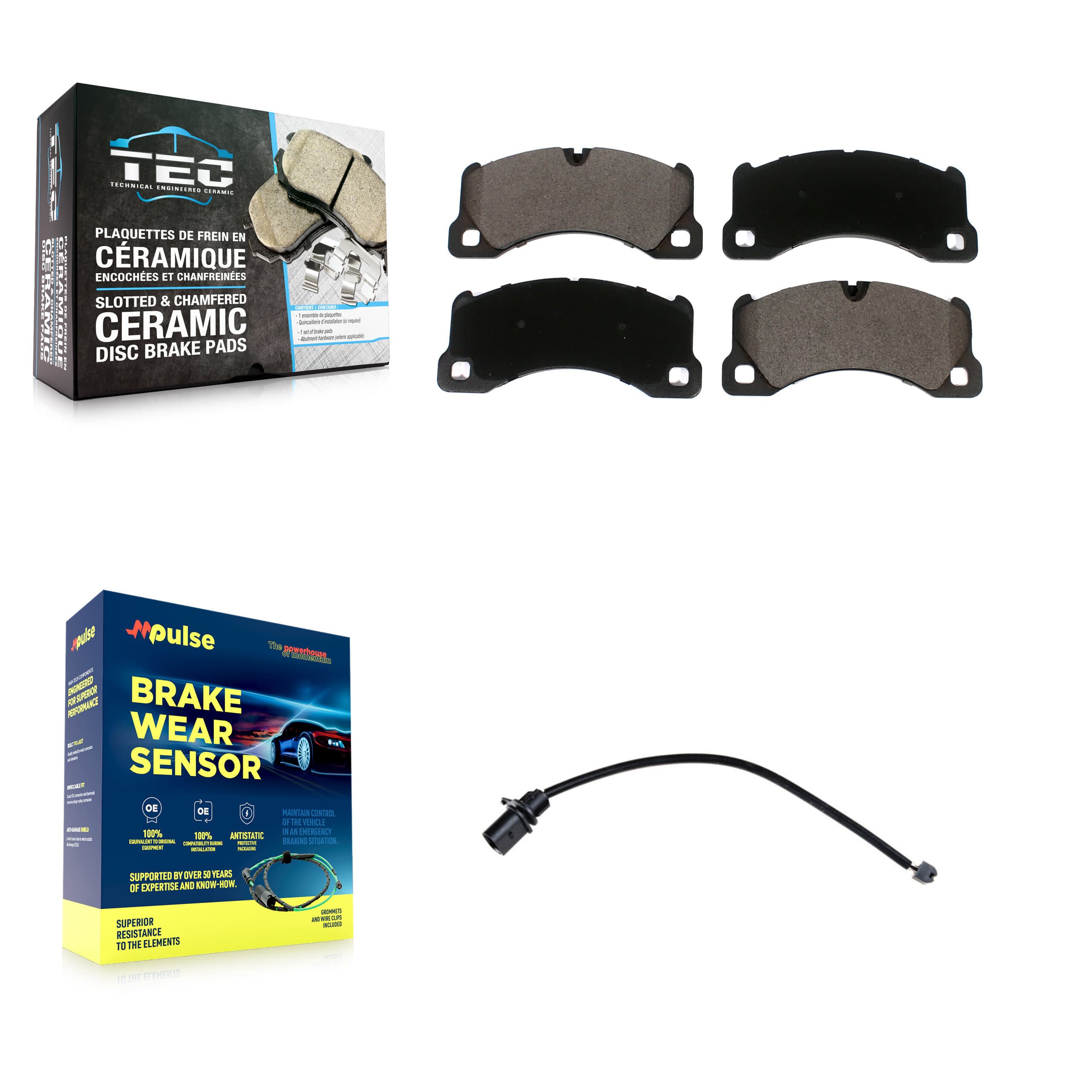 TEC - KTW-100044 - Front Disc Brake Pad Kits image 1