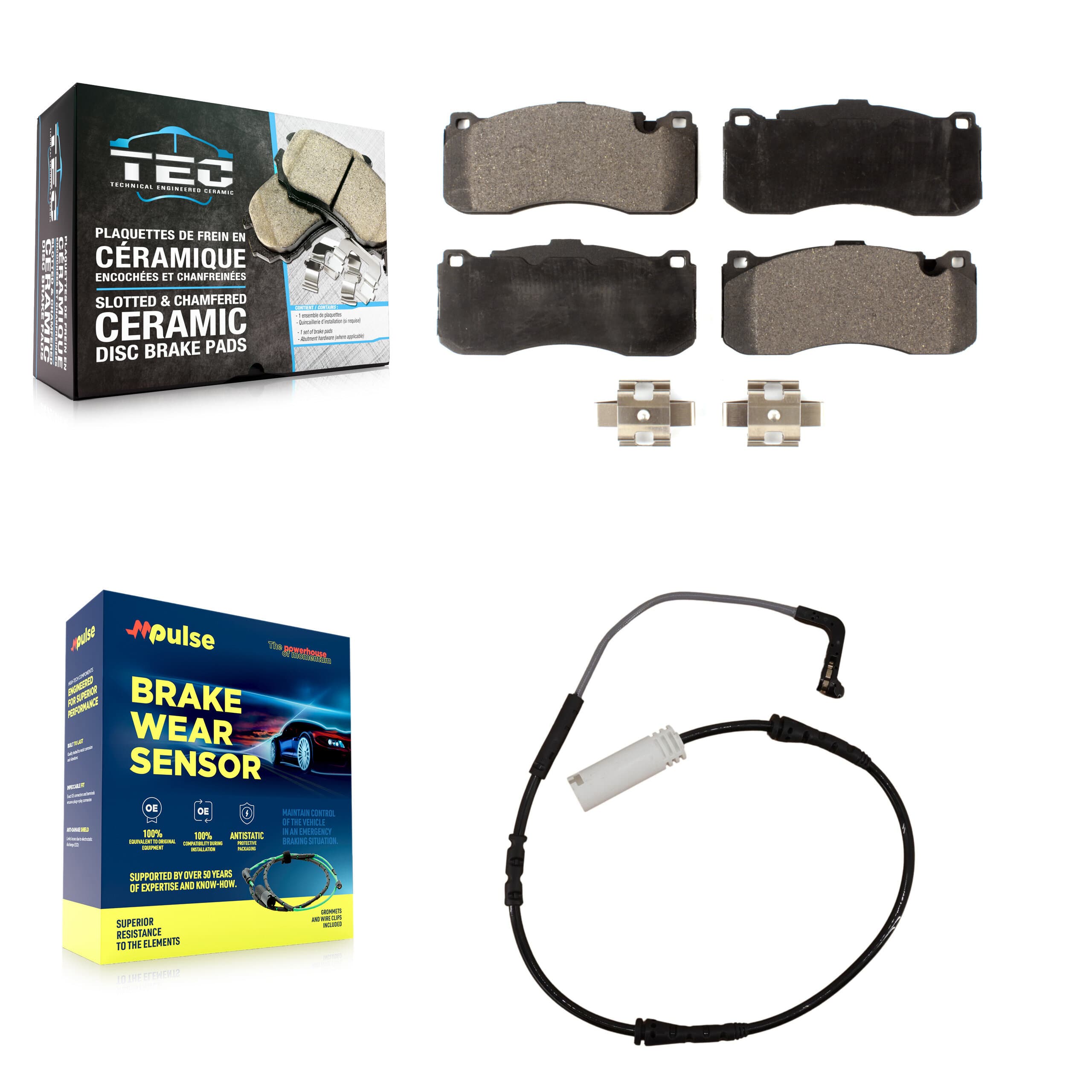 TEC - KTW-100129 - Front Disc Brake Pad Kits image 1