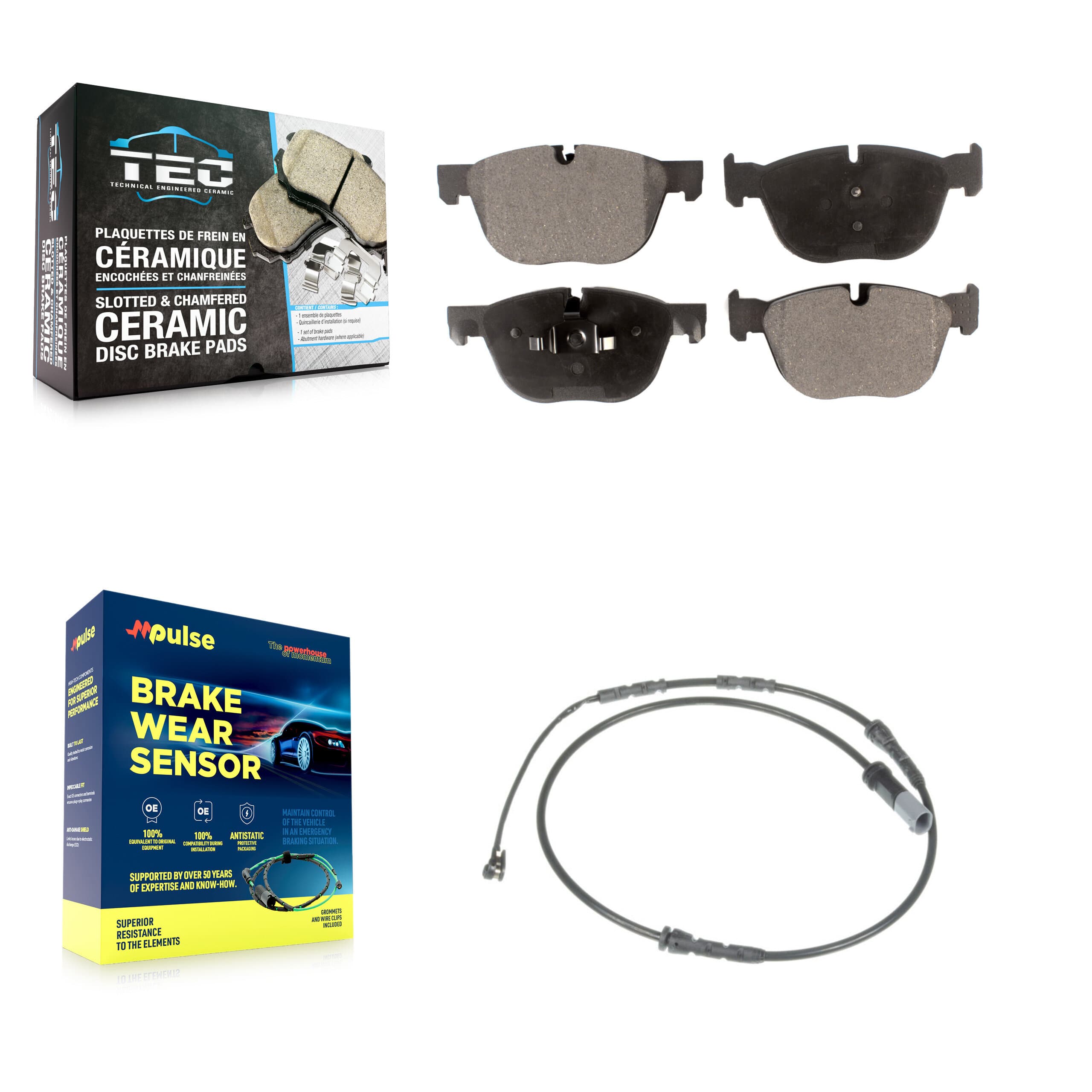 TEC - KTW-100133 - Front Disc Brake Pad Kits image 1