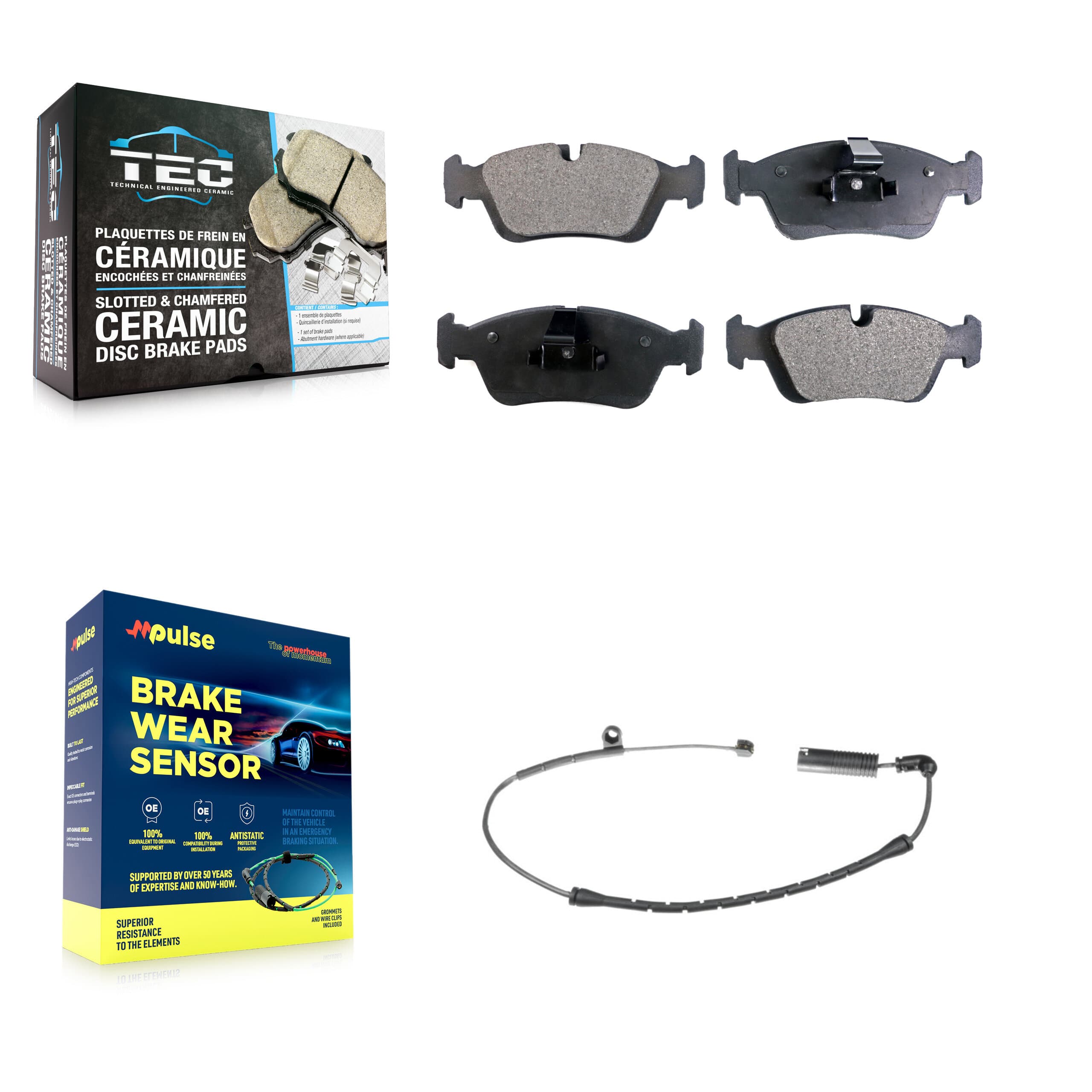 TEC - KTW-100141 - Front Disc Brake Pad Kits image 1