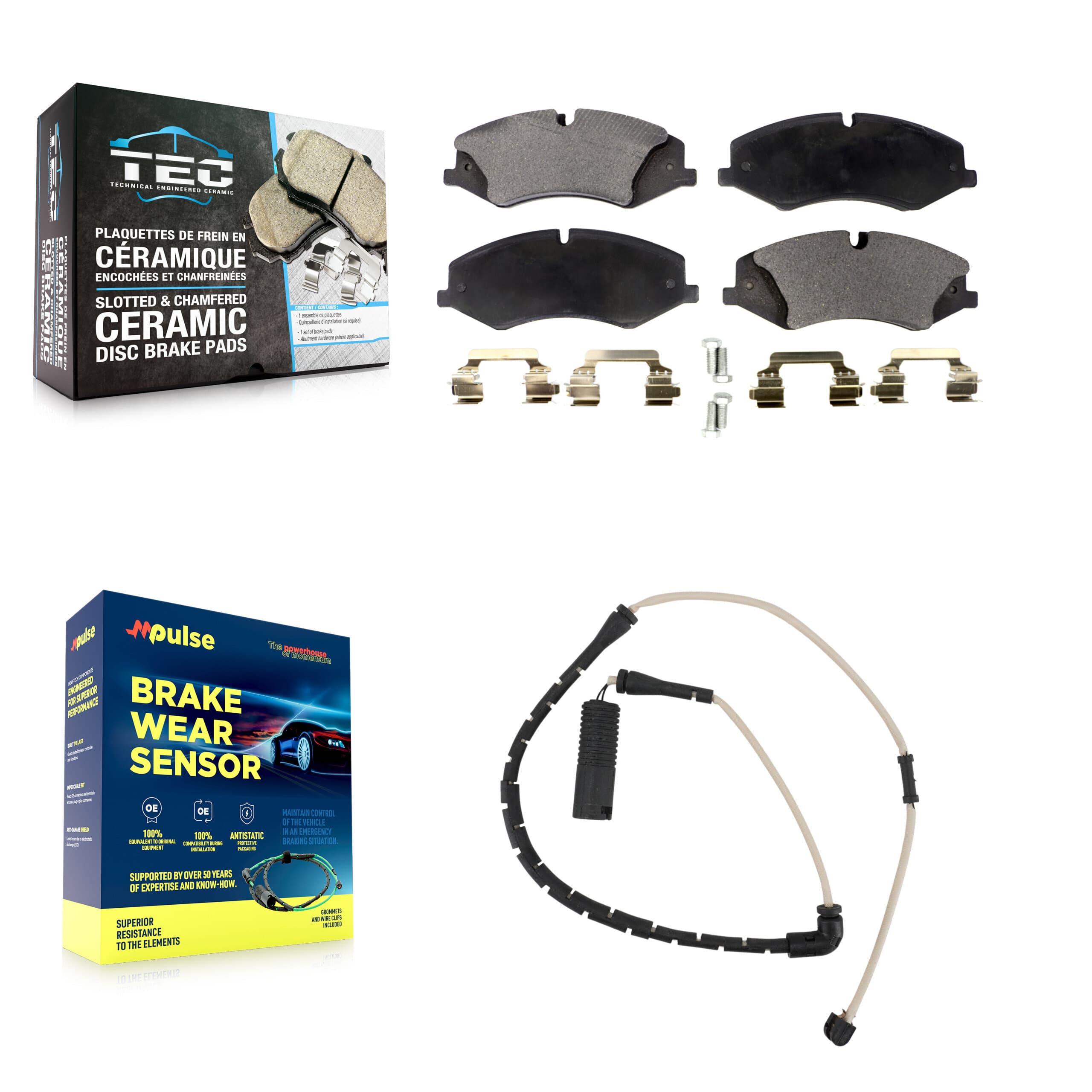 TEC - KTW-100170 - Front Disc Brake Pad Kits image 1