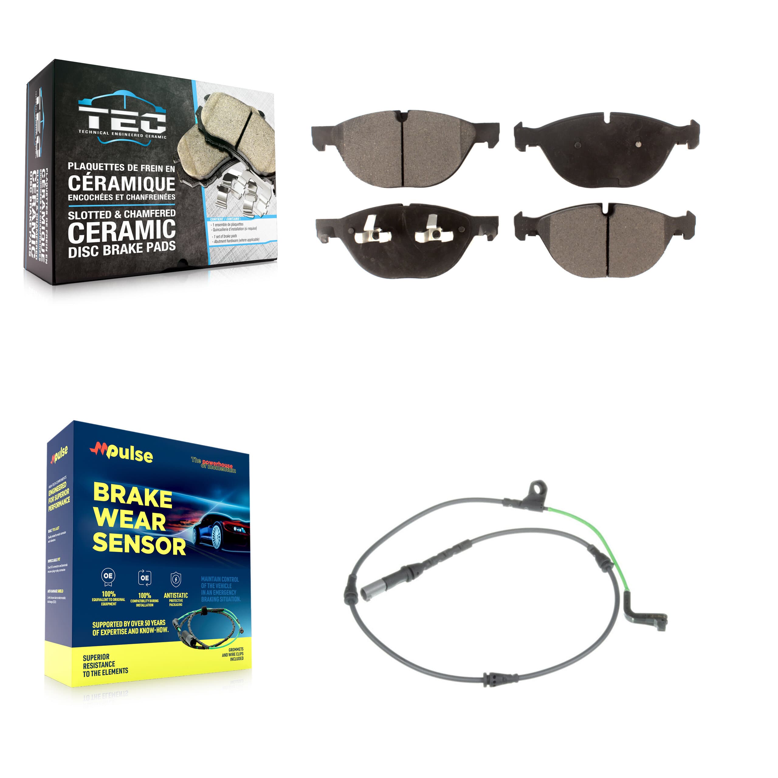 TEC - KTW-100206 - Front Disc Brake Pad Kits image 1