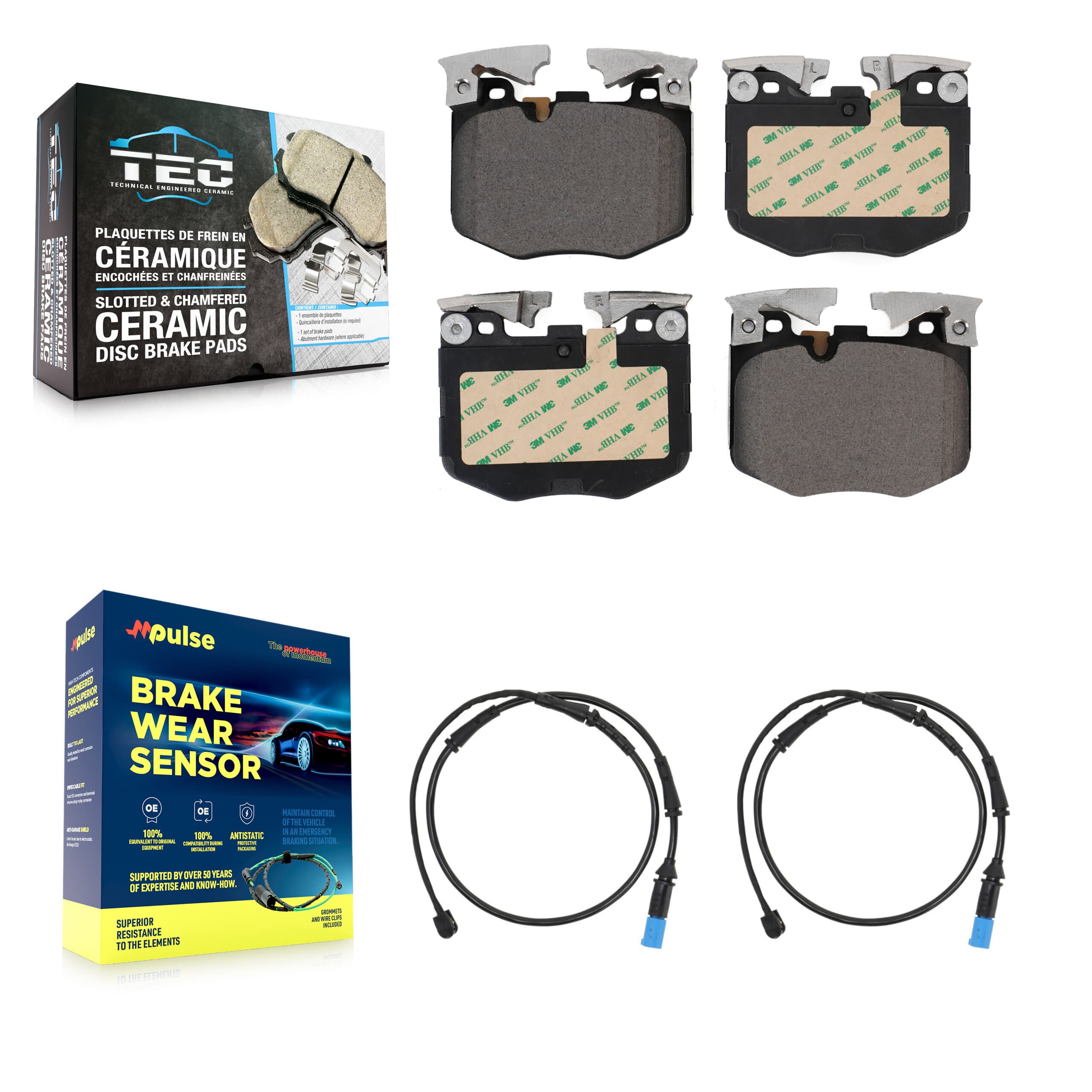 TEC - KTW-100913 - Front Disc Brake Pad Kits image 1