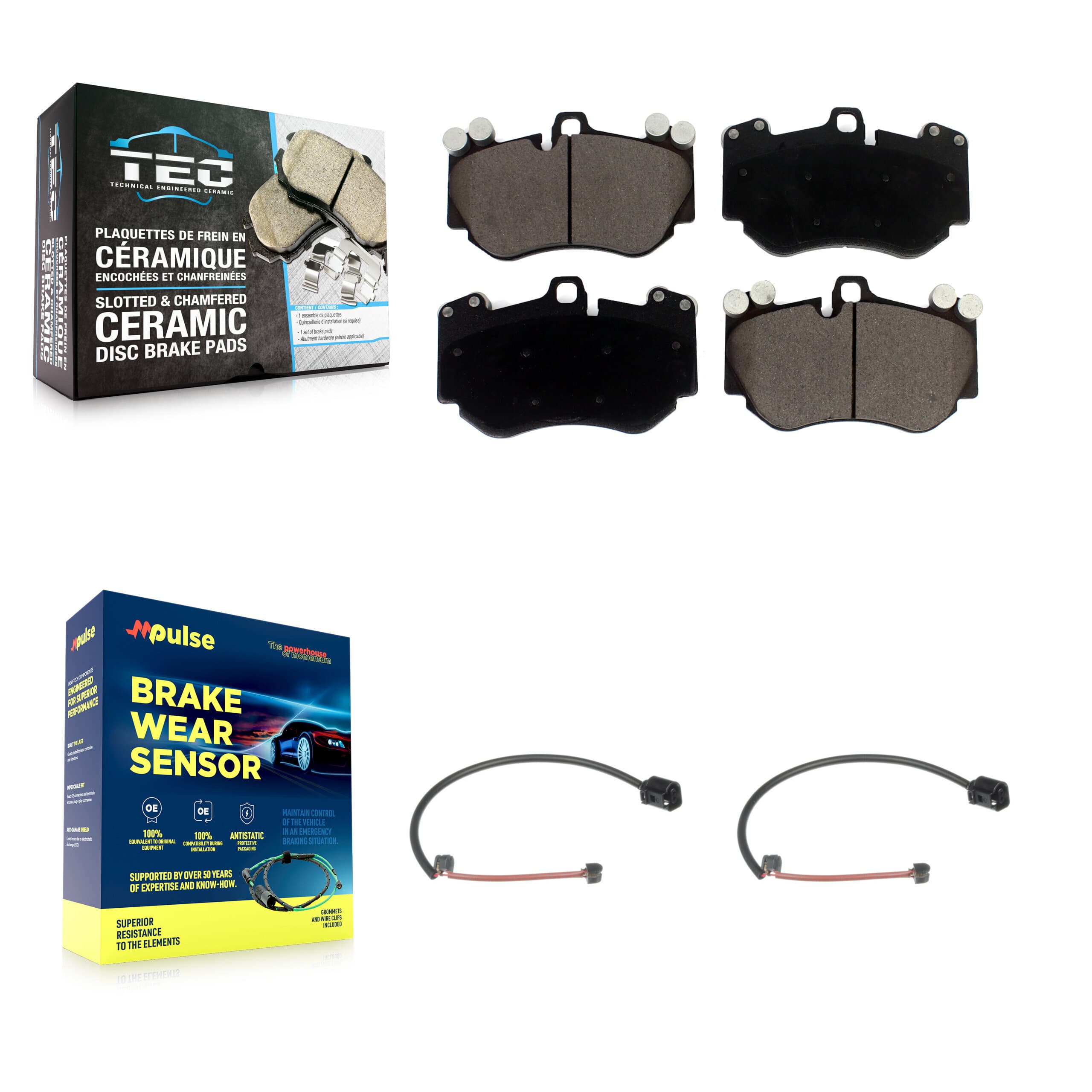 TEC - KTW-100938 - Front Disc Brake Pad Kits image 1