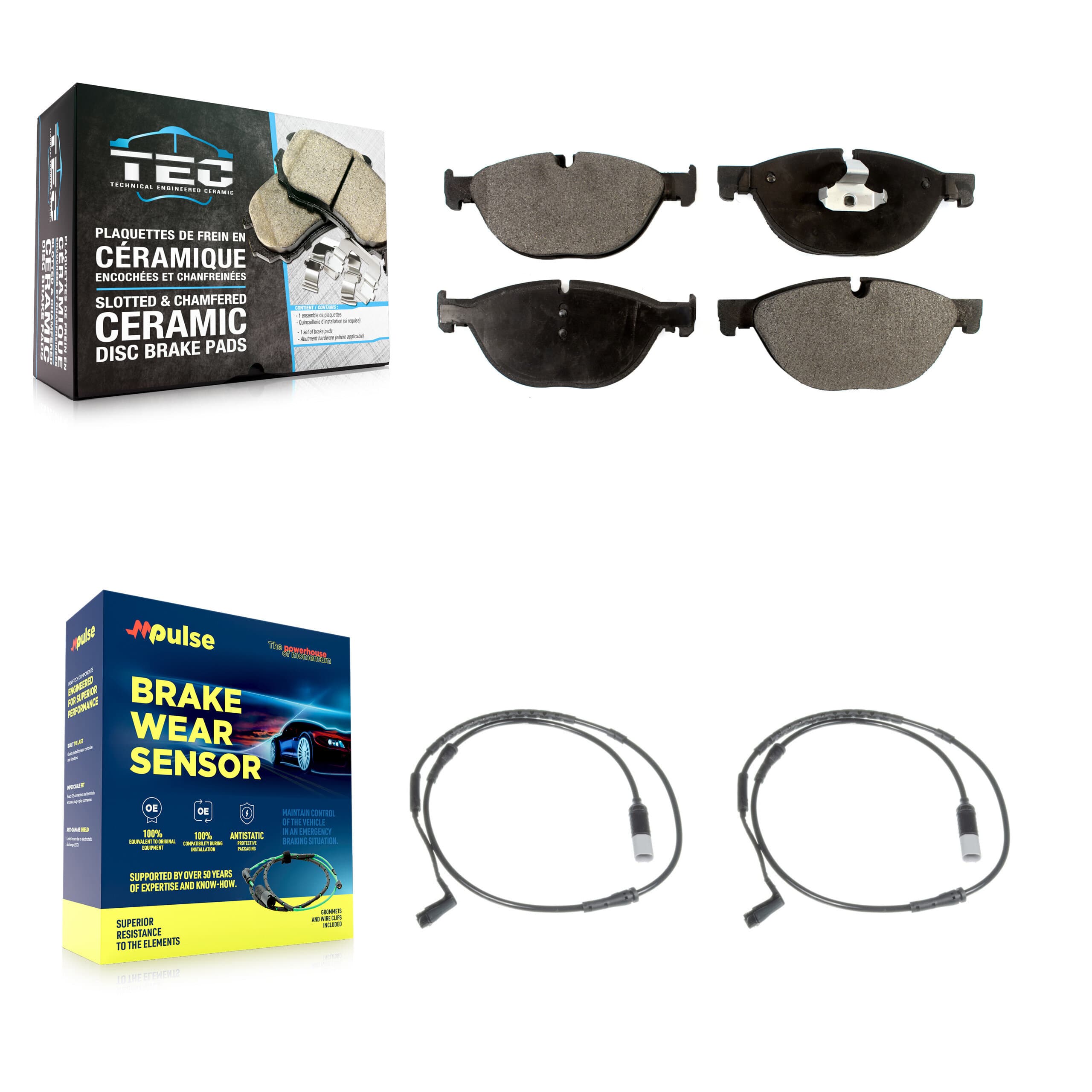TEC - KTW-100944 - Front Disc Brake Pad Kits image 1