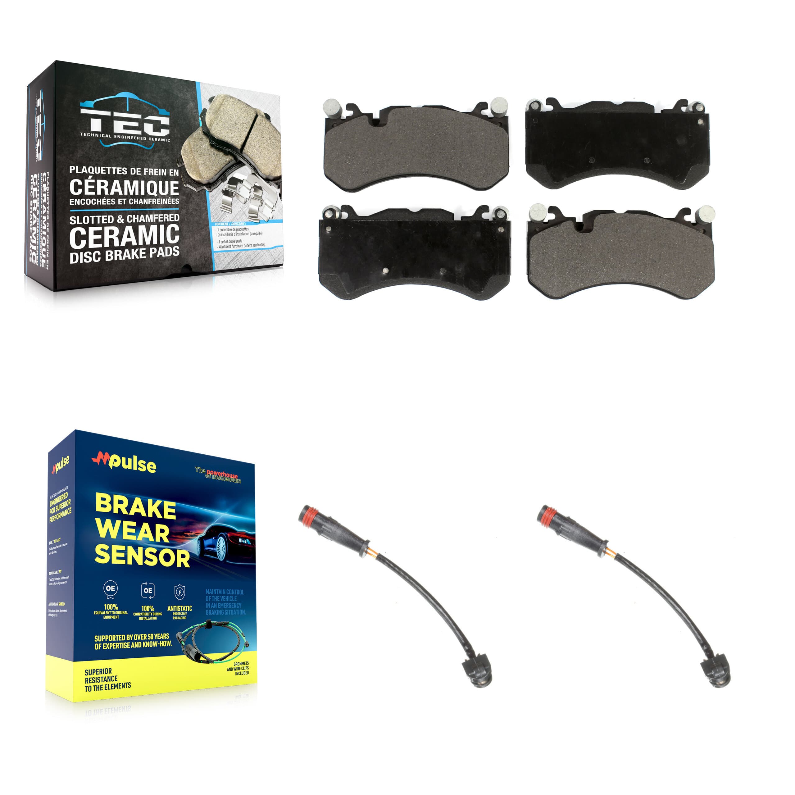 TEC - KTW-100945 - Front Disc Brake Pad Kits image 1