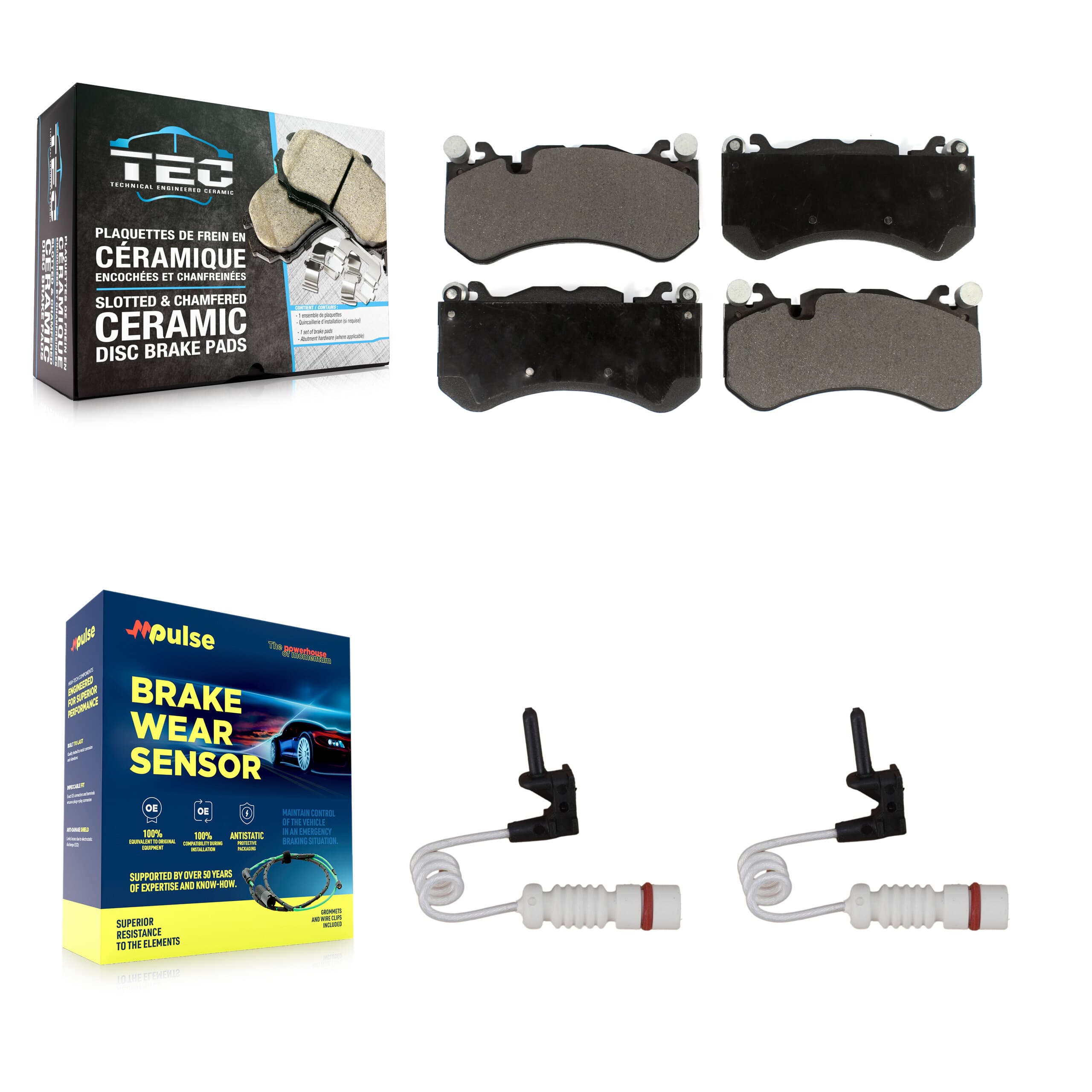 TEC - KTW-100951 - Front Disc Brake Pad Kits image 1
