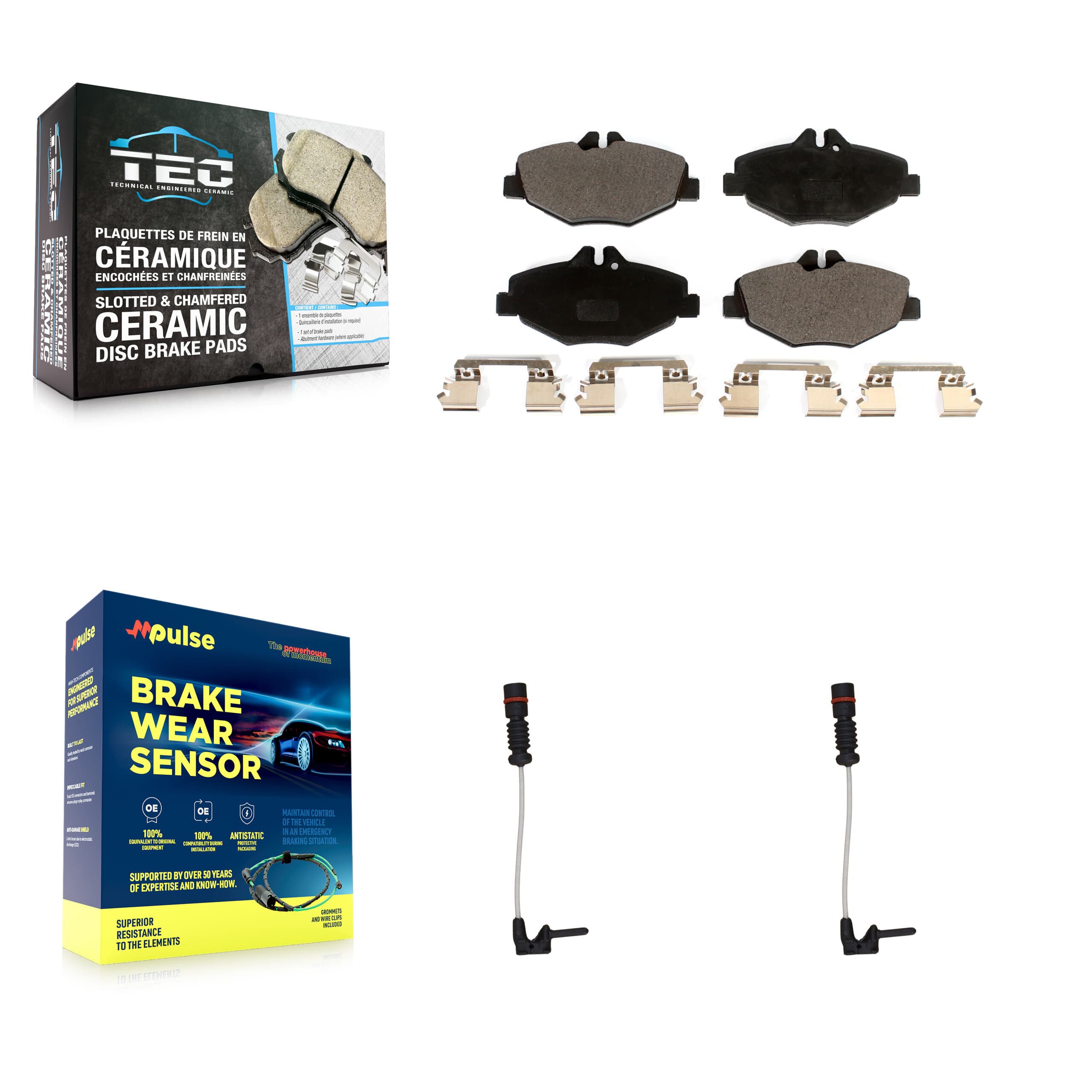 TEC - KTW-100960 - Front Disc Brake Pad Kits image 1