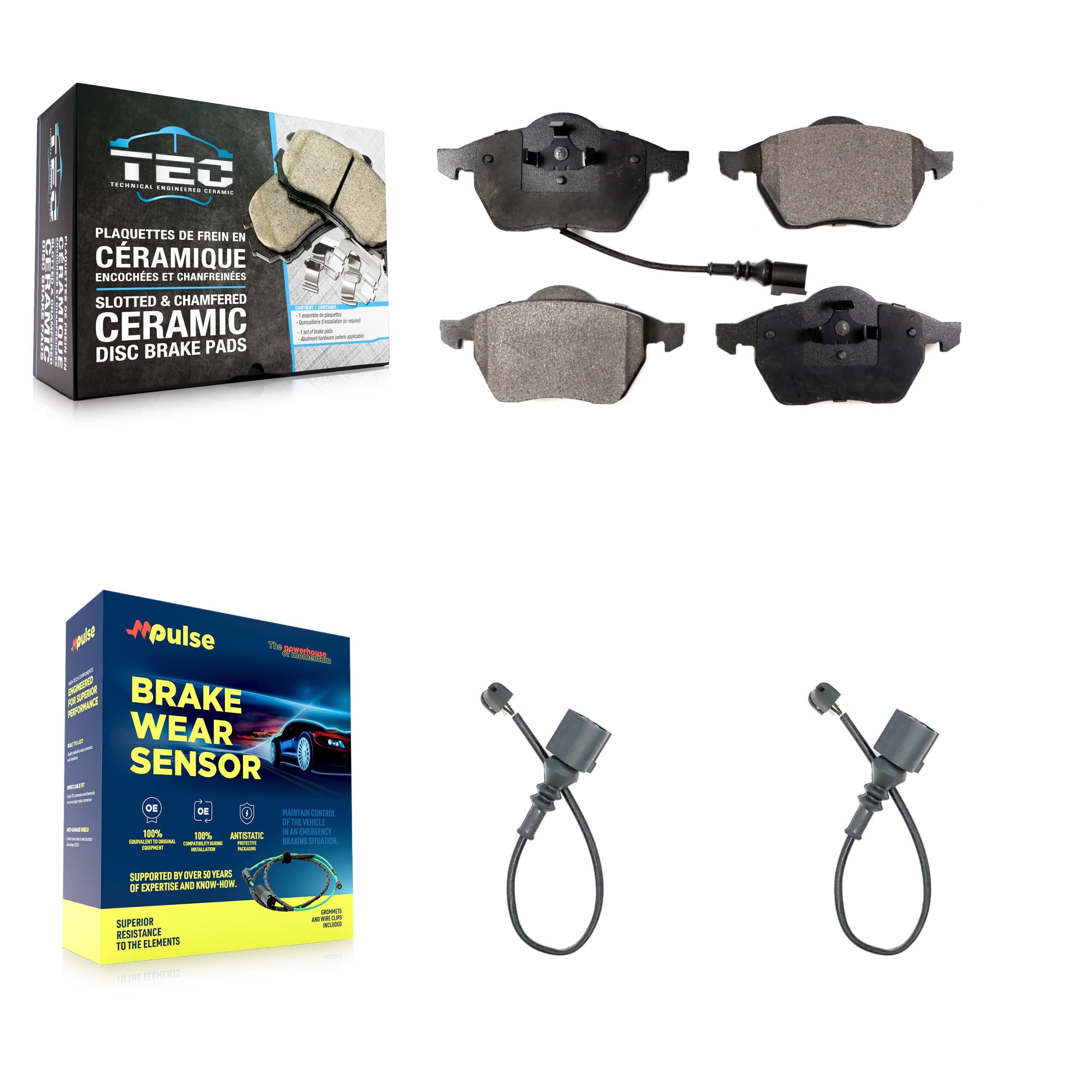 TEC - KTW-100995 - Front Disc Brake Pad Kits image 1