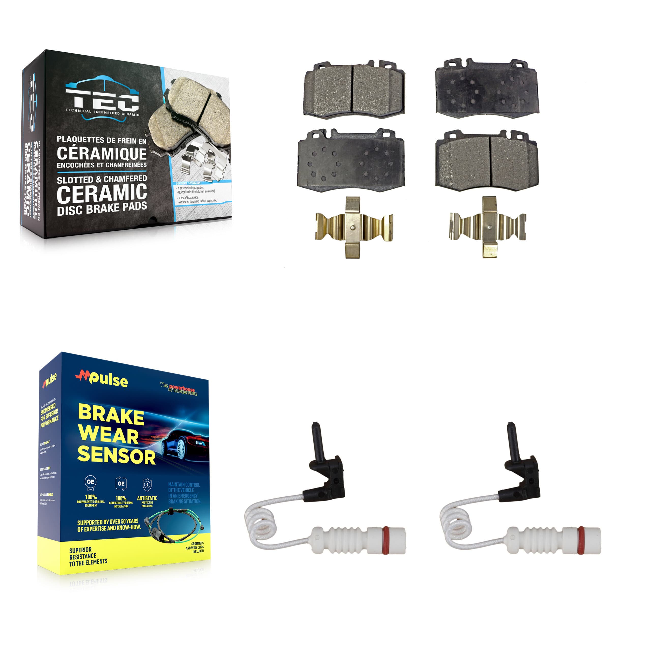 TEC - KTW-101037 - Front Disc Brake Pad Kits image 1