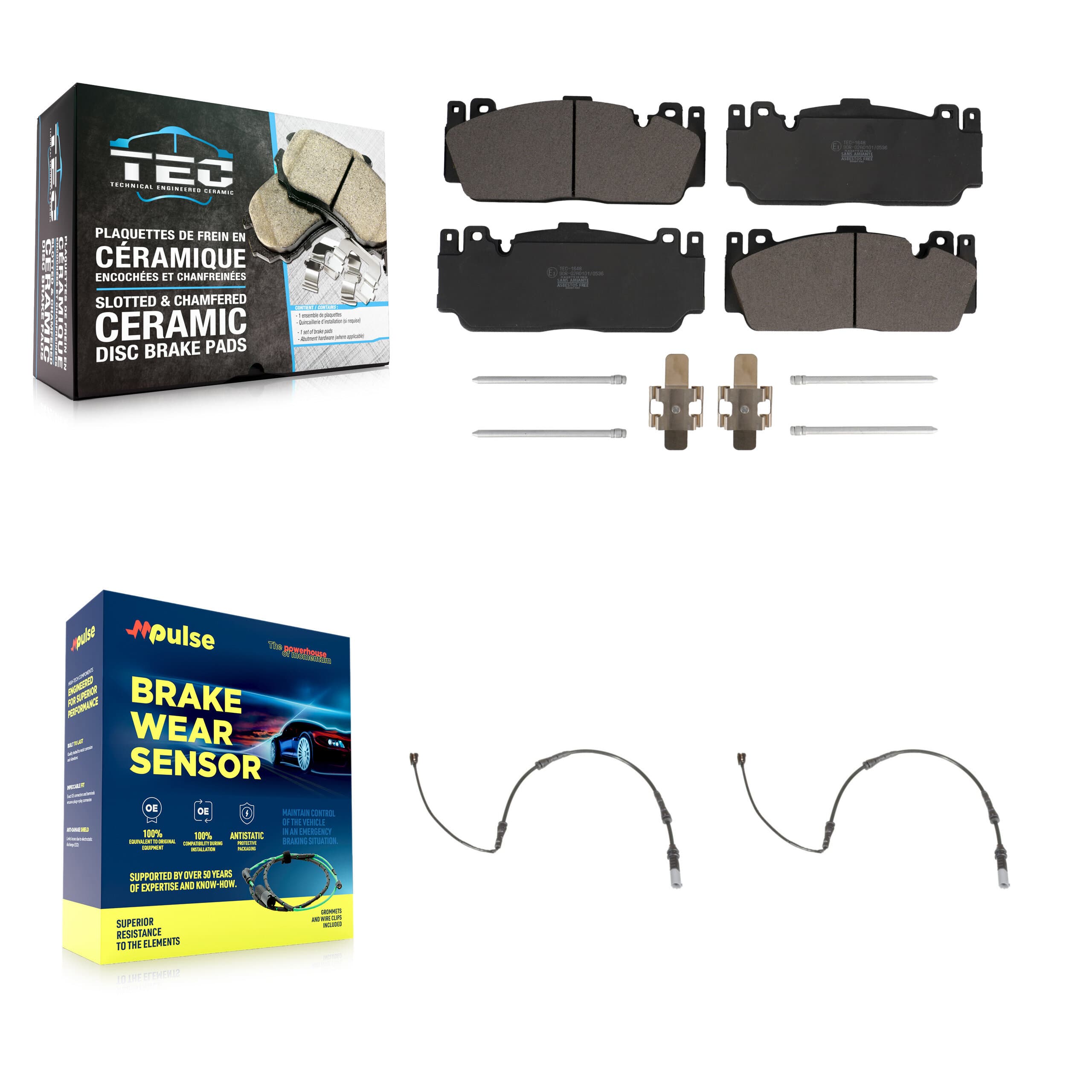 TEC - KTW-101041 - Front Disc Brake Pad Kits image 1