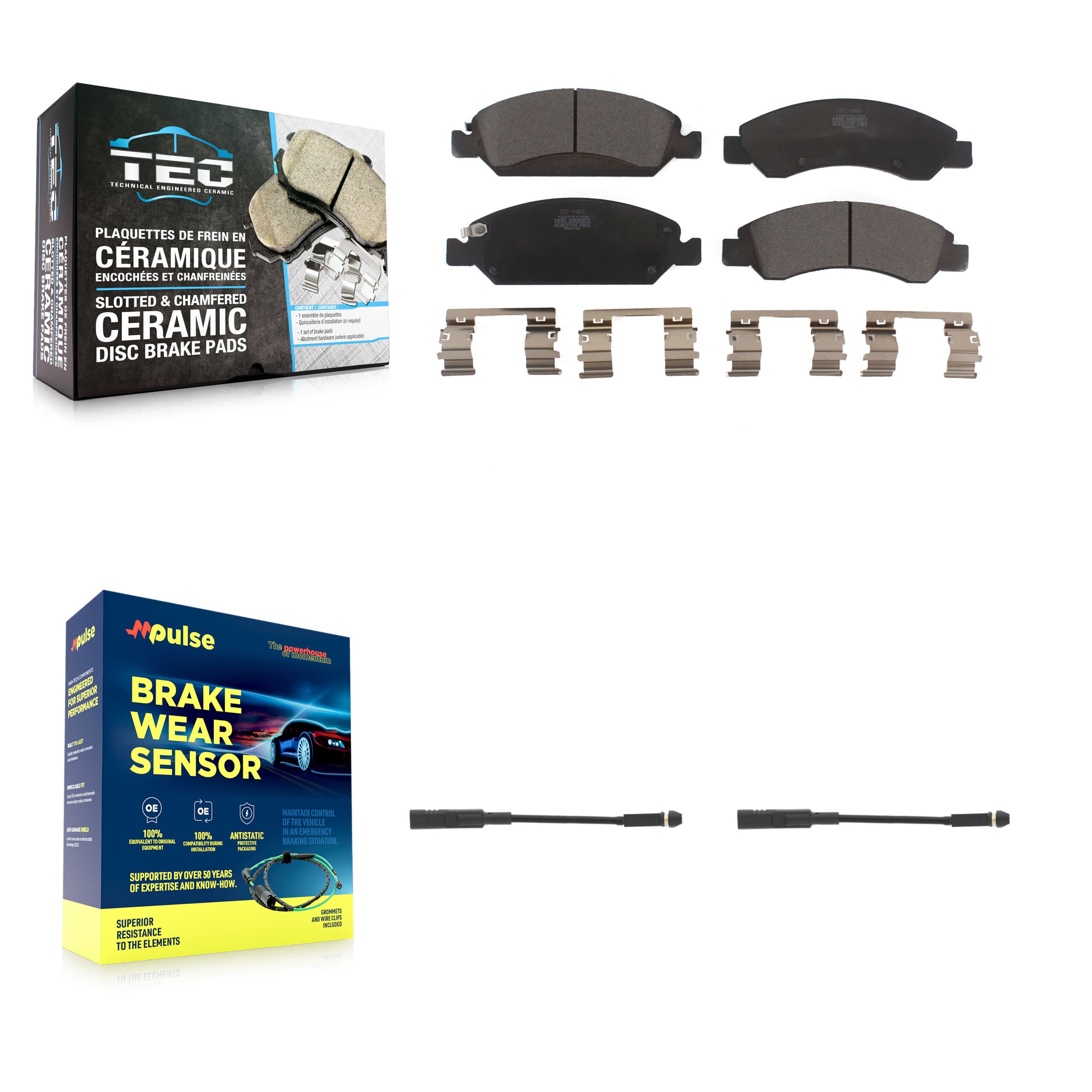 TEC - KTW-101066 - Front Disc Brake Pad Kits image 1