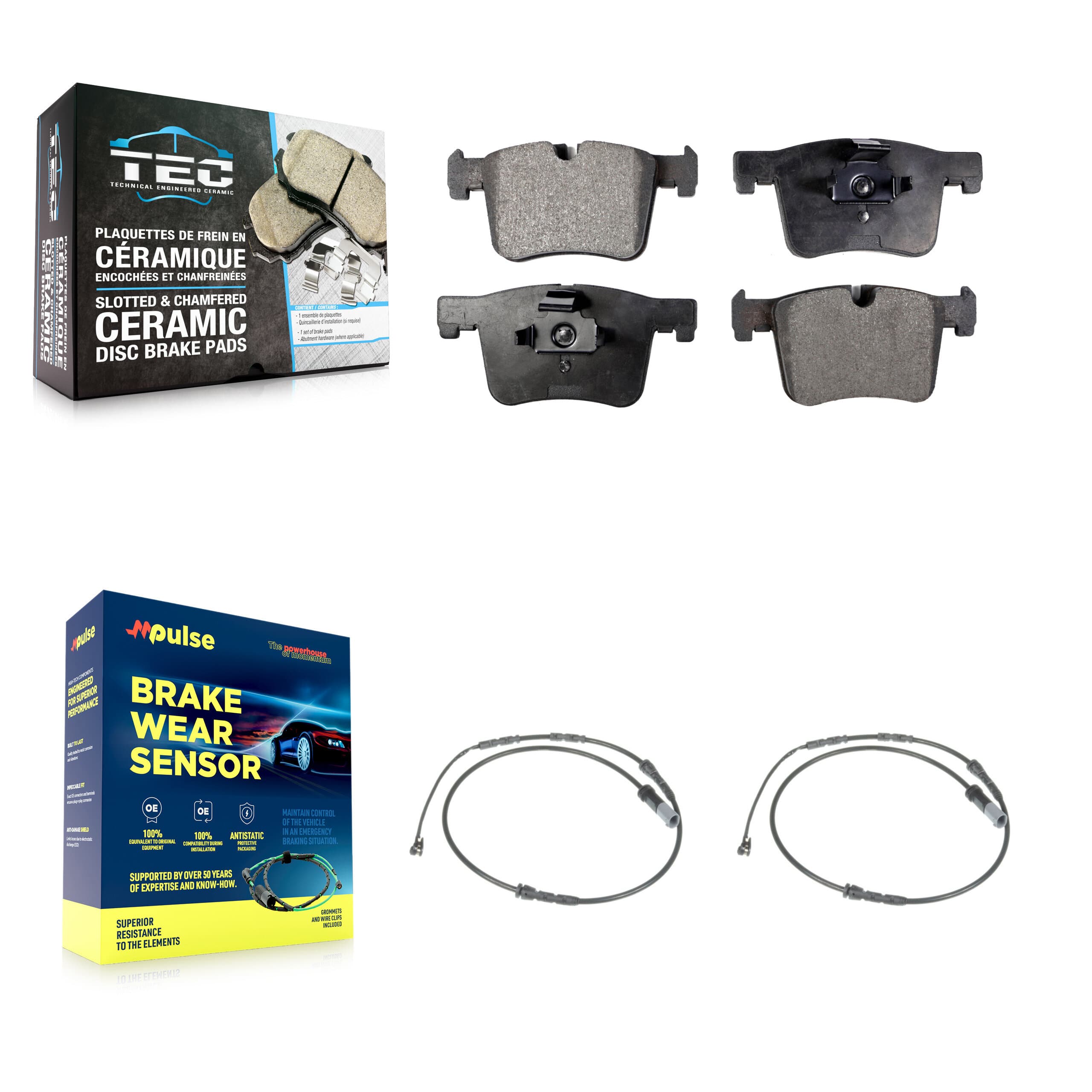 TEC - KTW-101076 - Front Disc Brake Pad Kits image 1
