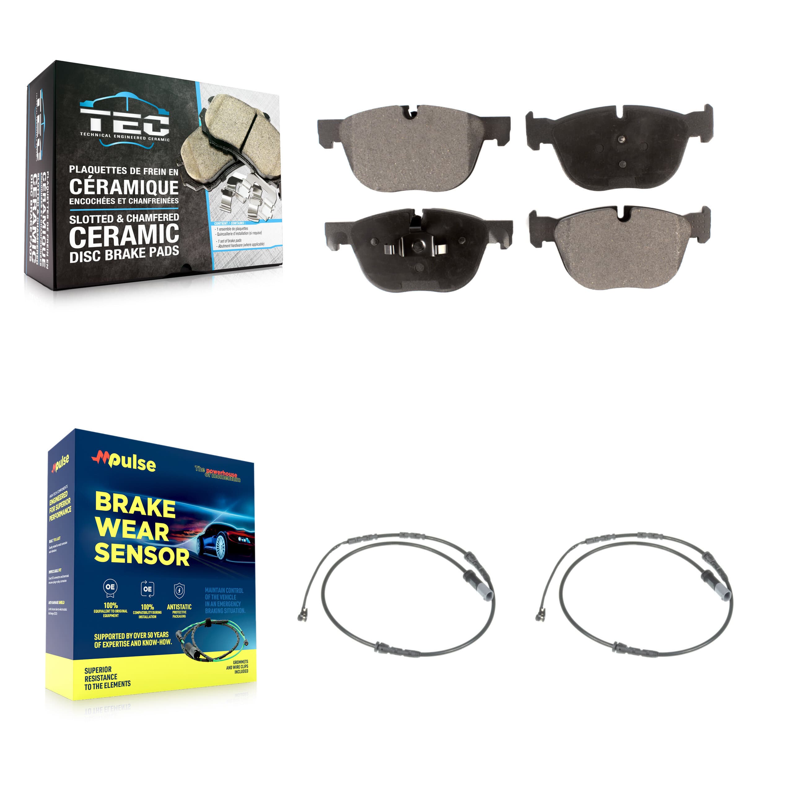 TEC - KTW-101077 - Front Disc Brake Pad Kits image 1