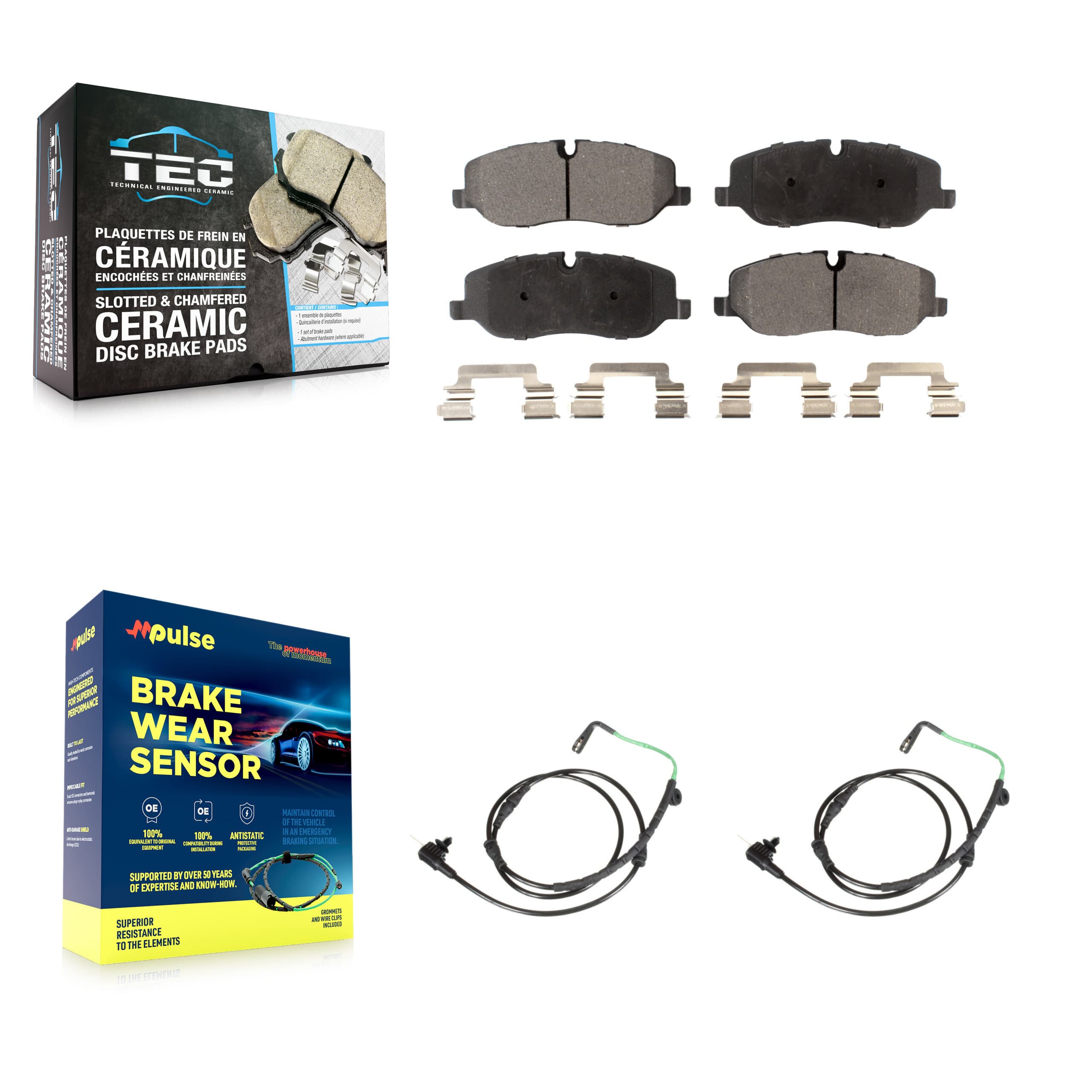 TEC - KTW-101080 - Front Disc Brake Pad Kits image 1