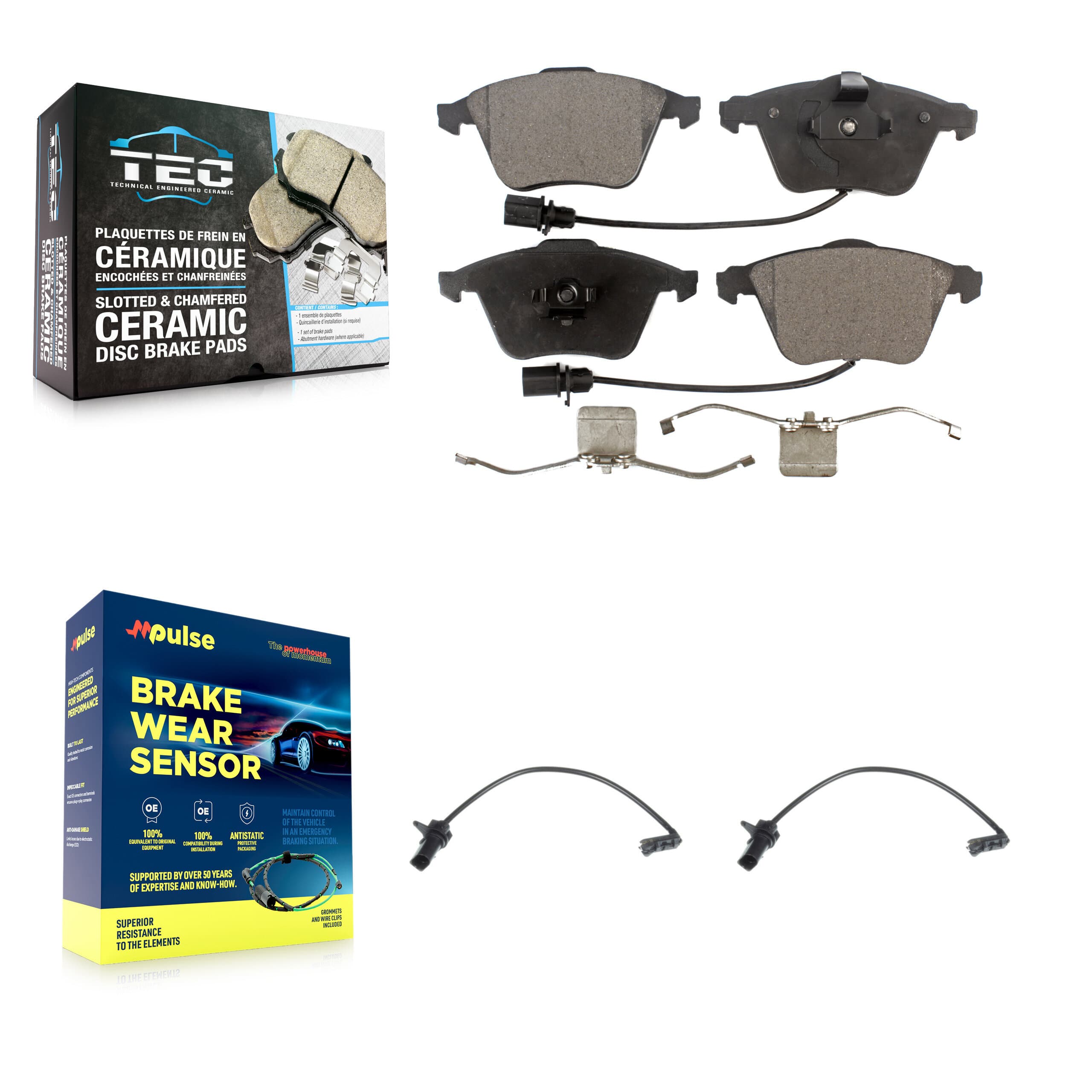 TEC - KTW-101086 - Front Disc Brake Pad Kits image 1