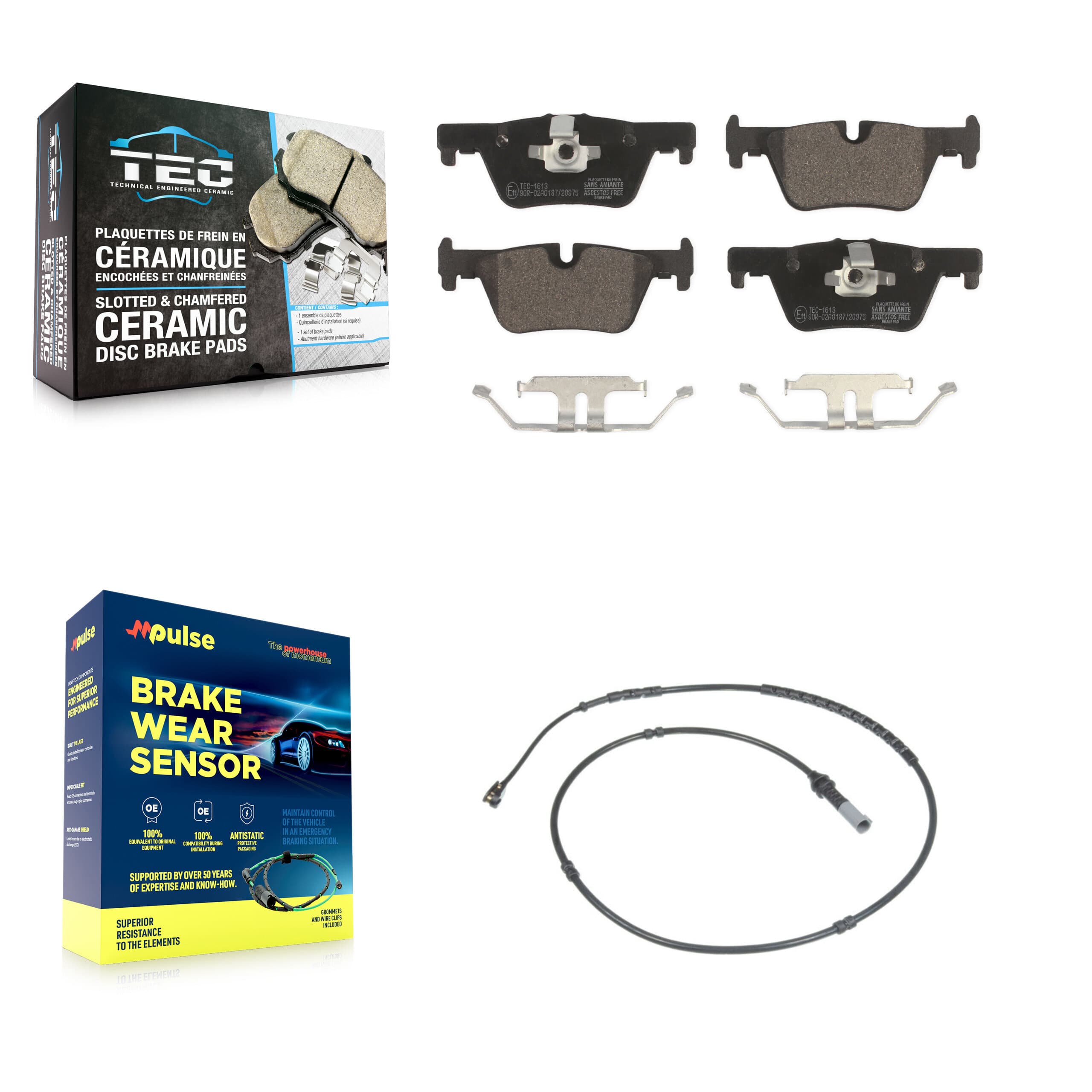 TEC - KTW-101120 - Rear Disc Brake Pad Kits image 1