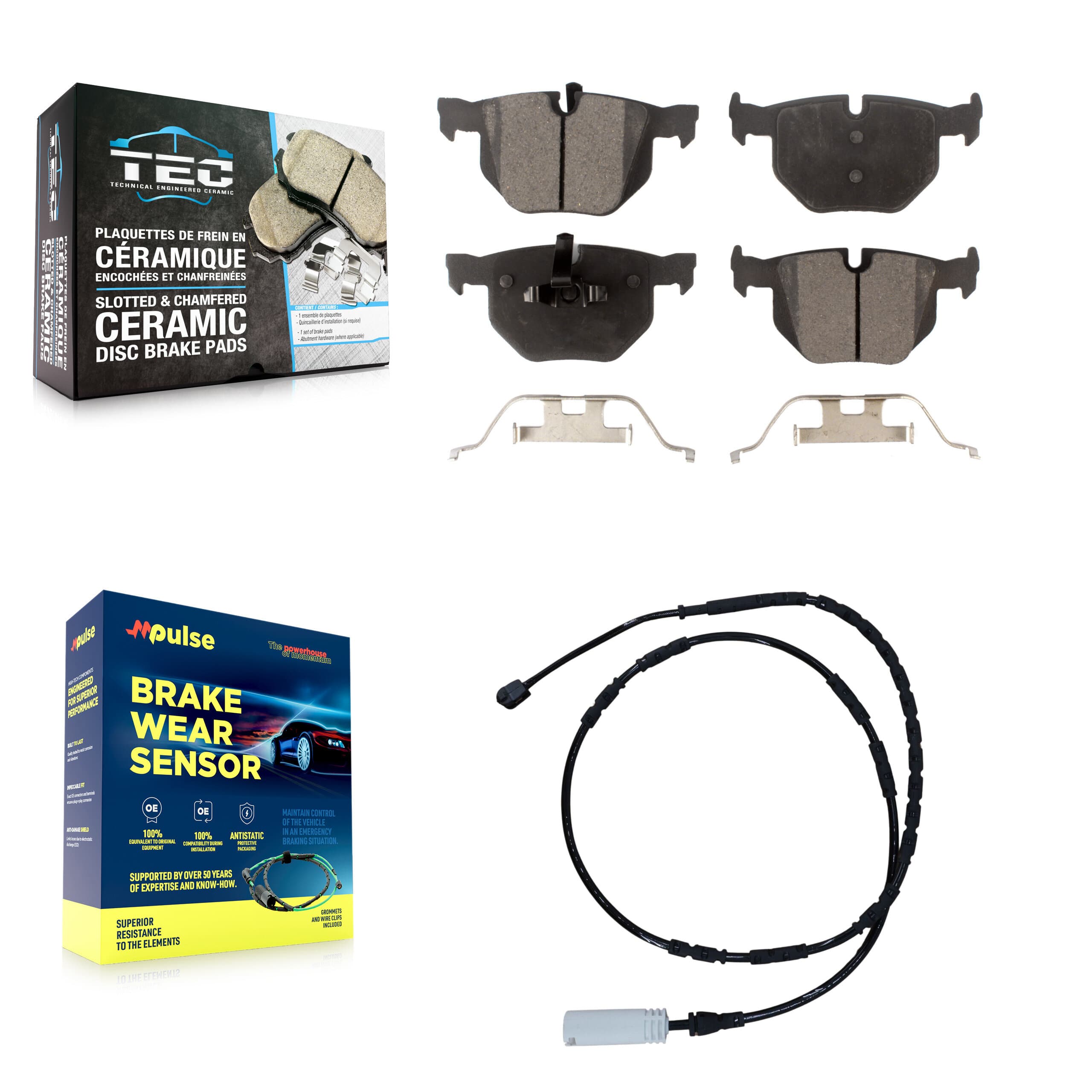 TEC - KTW-101133 - Rear Disc Brake Pad Kits image 1