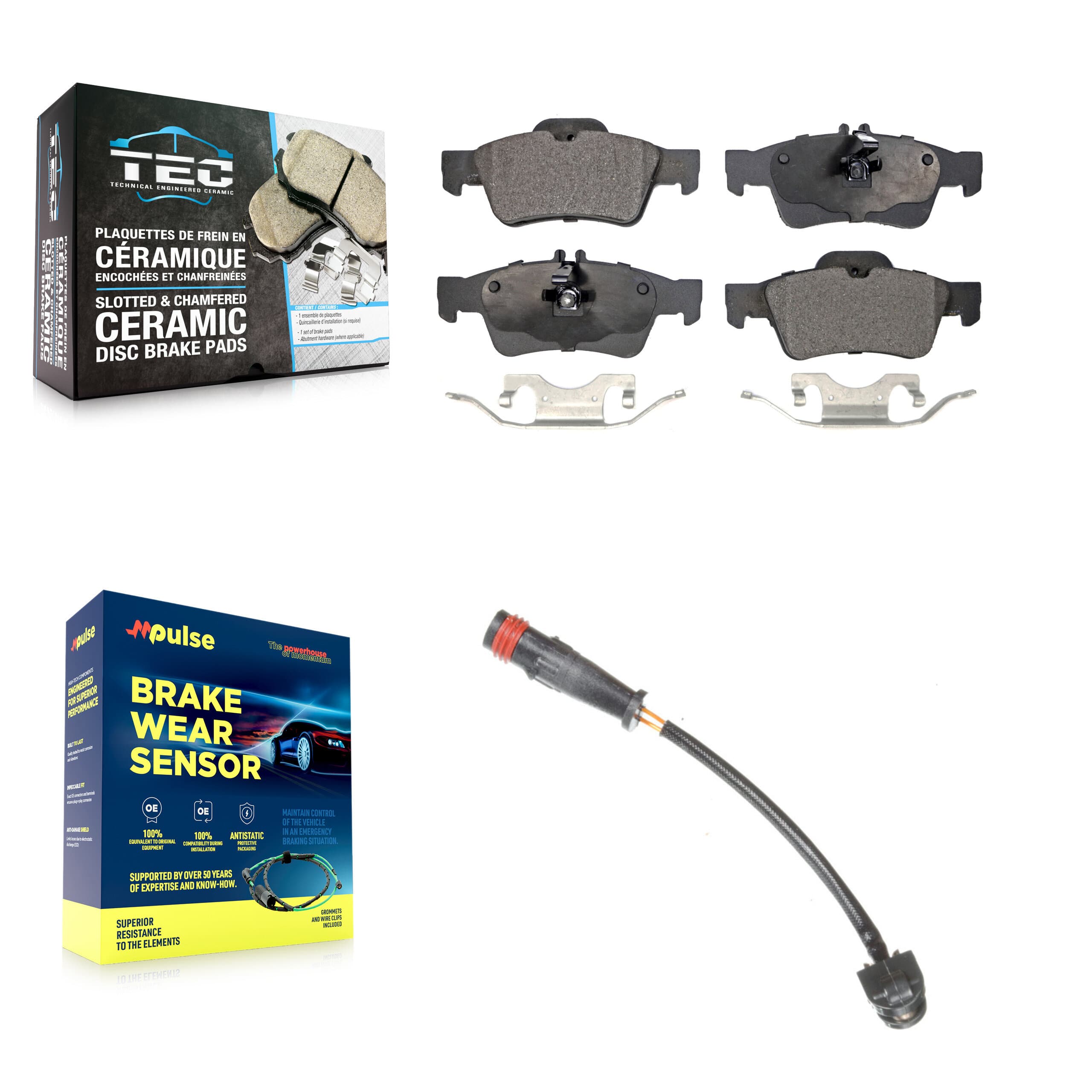 TEC - KTW-101144 - Rear Disc Brake Pad Kits image 1