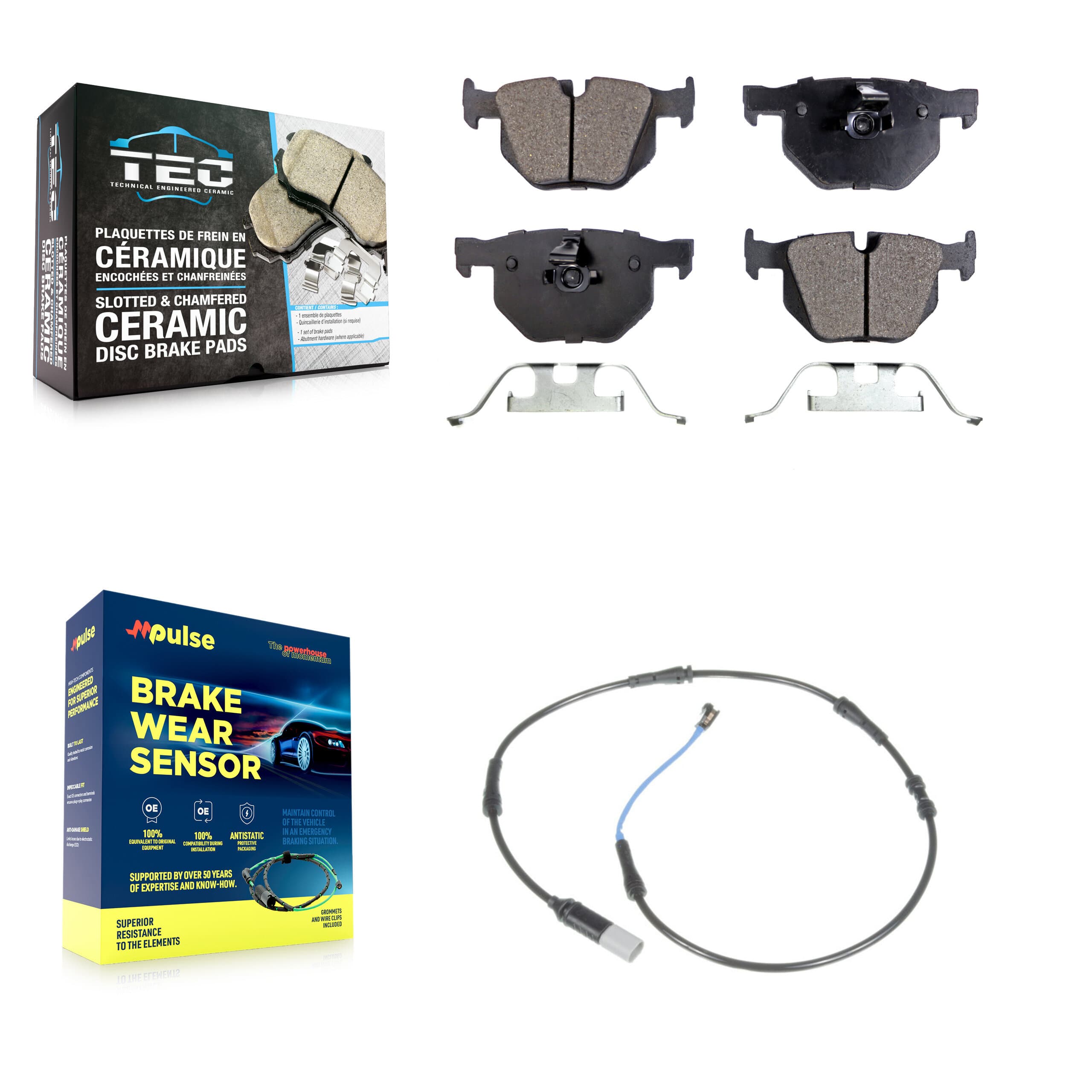 TEC - KTW-101163 - Rear Disc Brake Pad Kits image 1