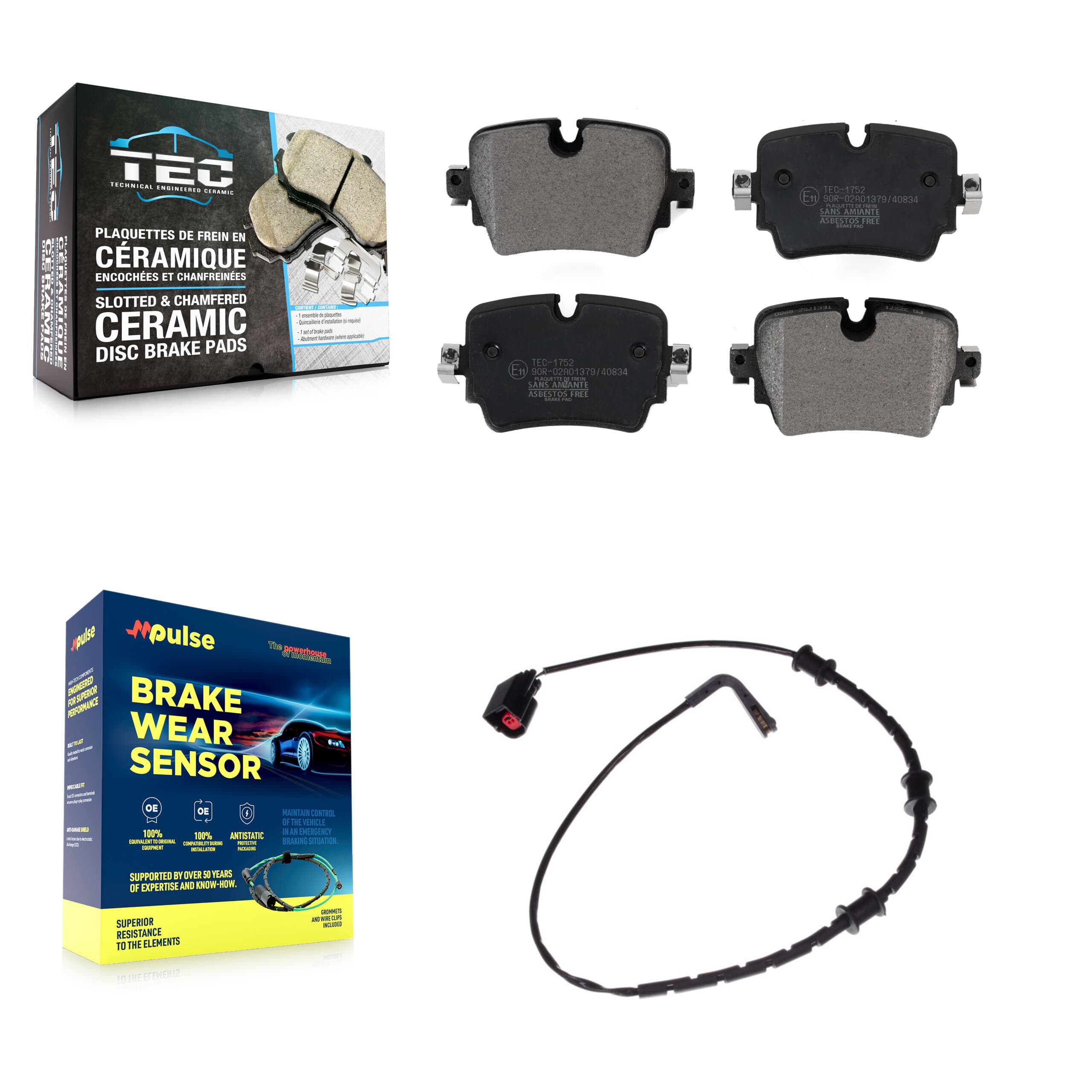 TEC - KTW-101168 - Rear Disc Brake Pad Kits image 1