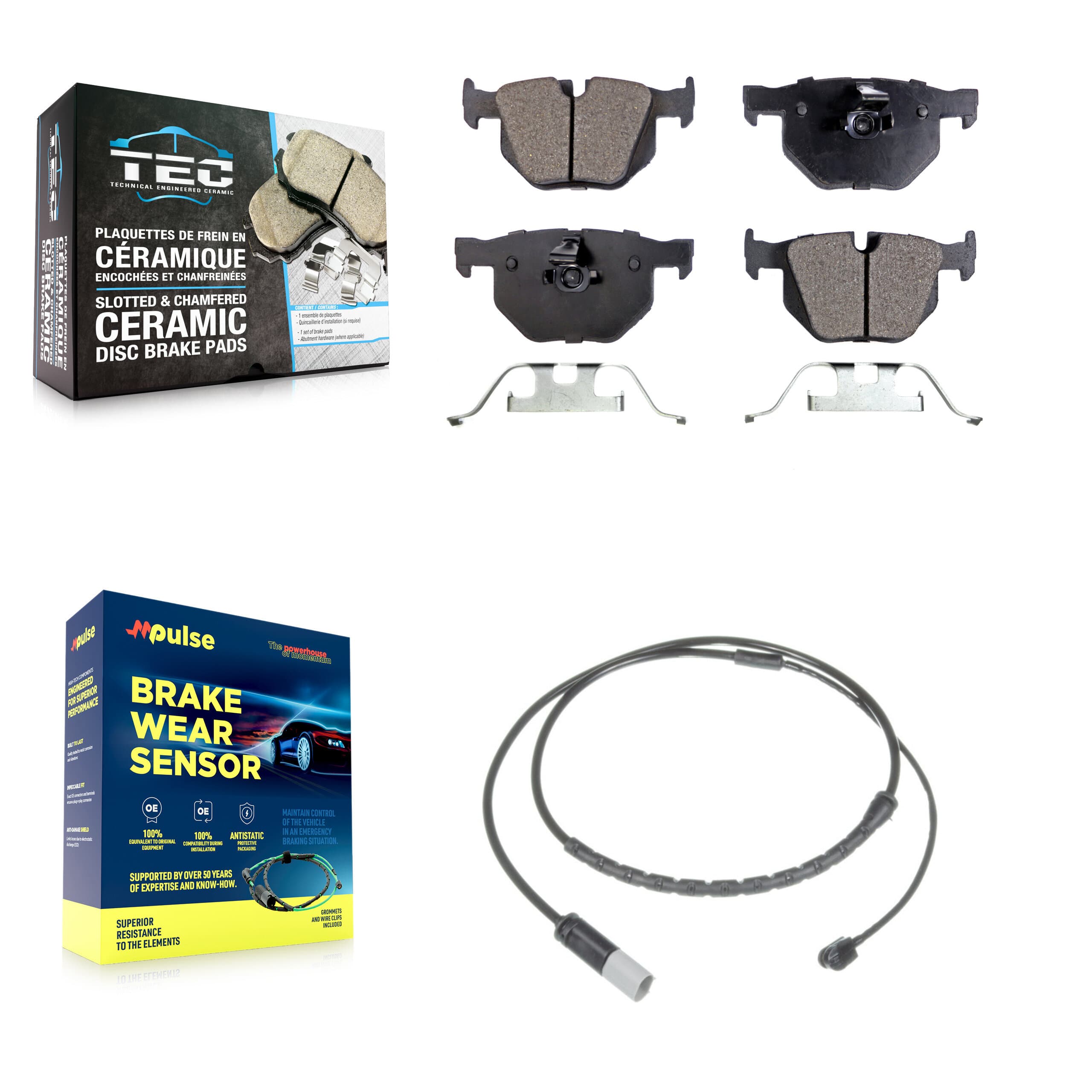 TEC - KTW-101178 - Rear Disc Brake Pad Kits image 1