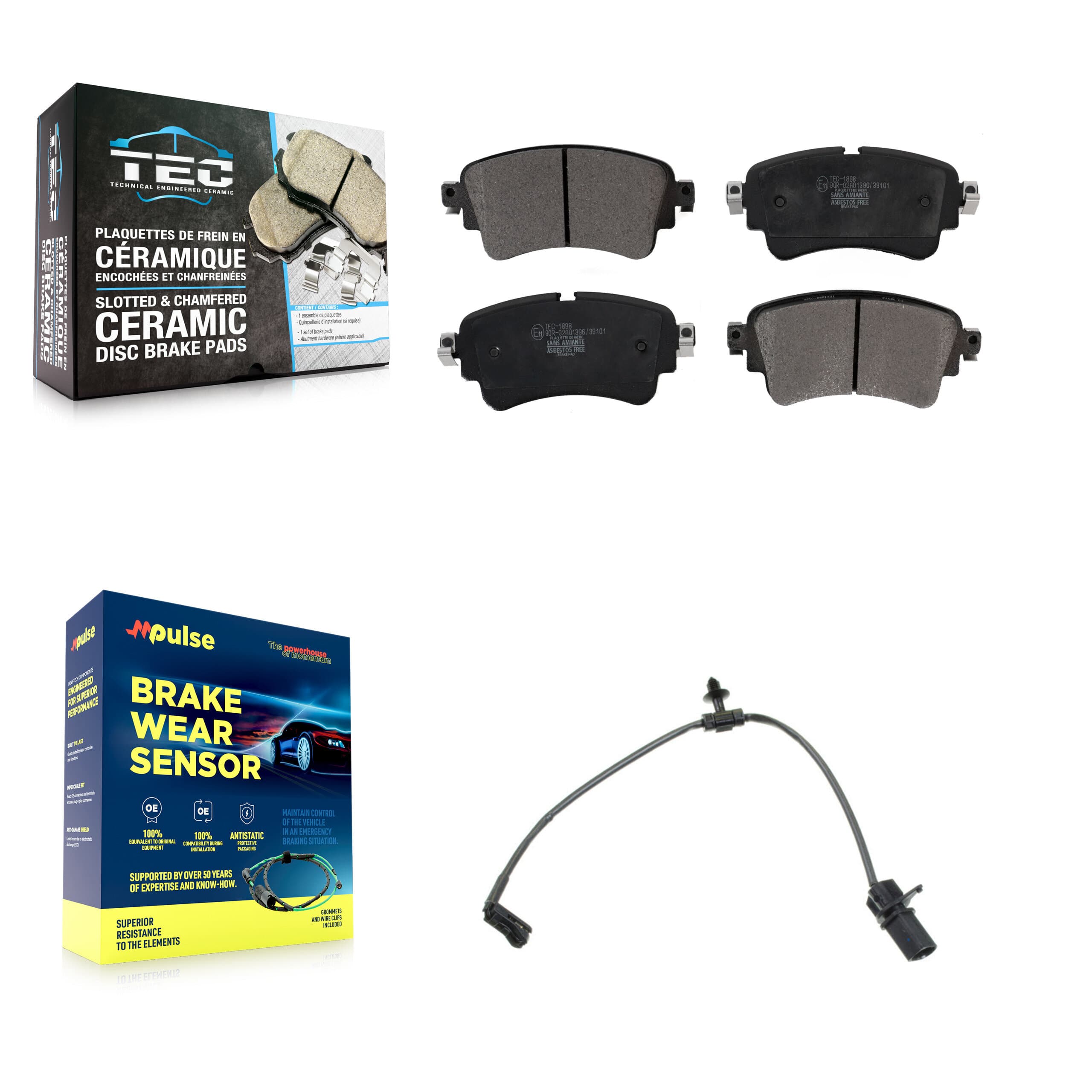 TEC - KTW-101197 - Rear Disc Brake Pad Kits image 1
