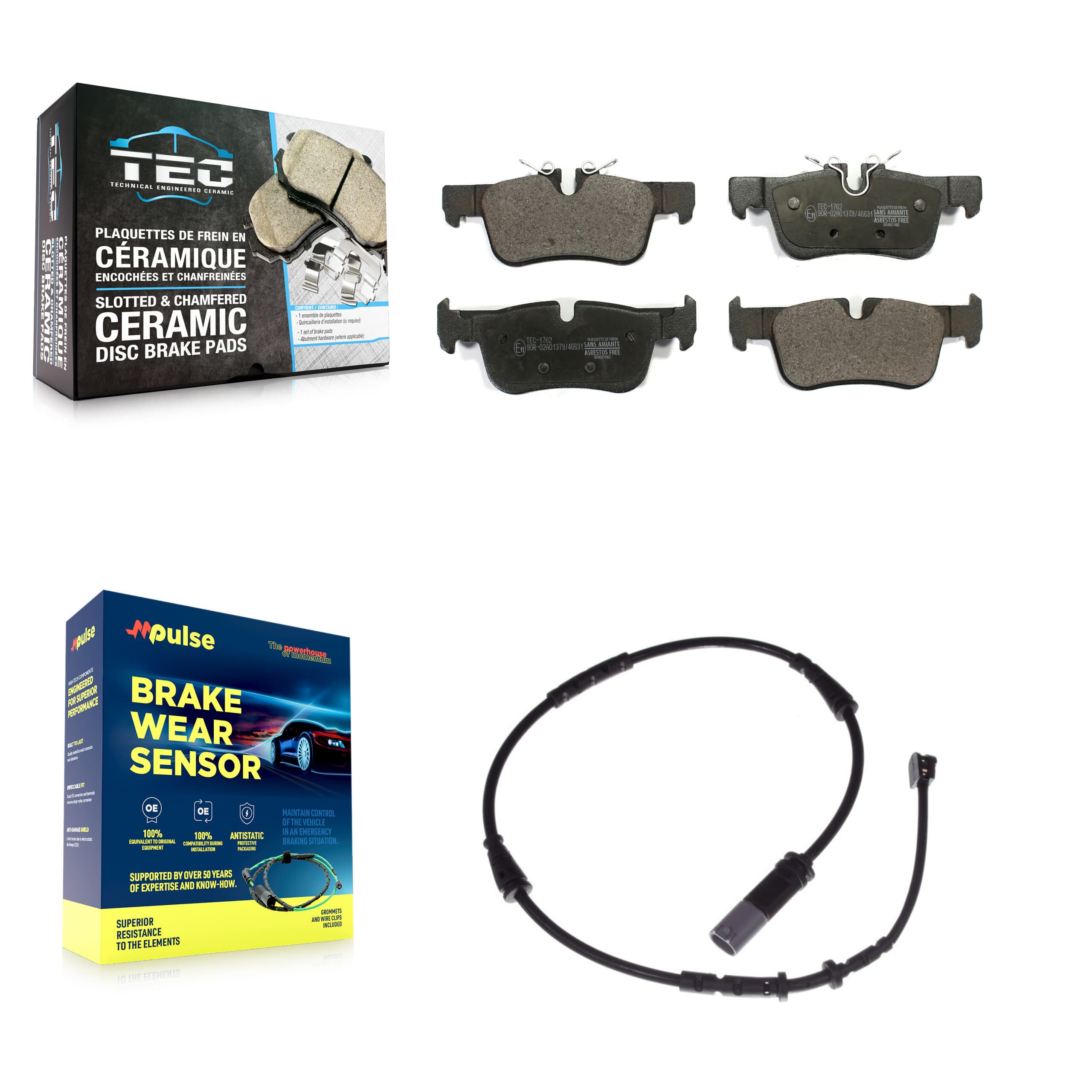 TEC - KTW-101214 - Rear Disc Brake Pad Kits image 1