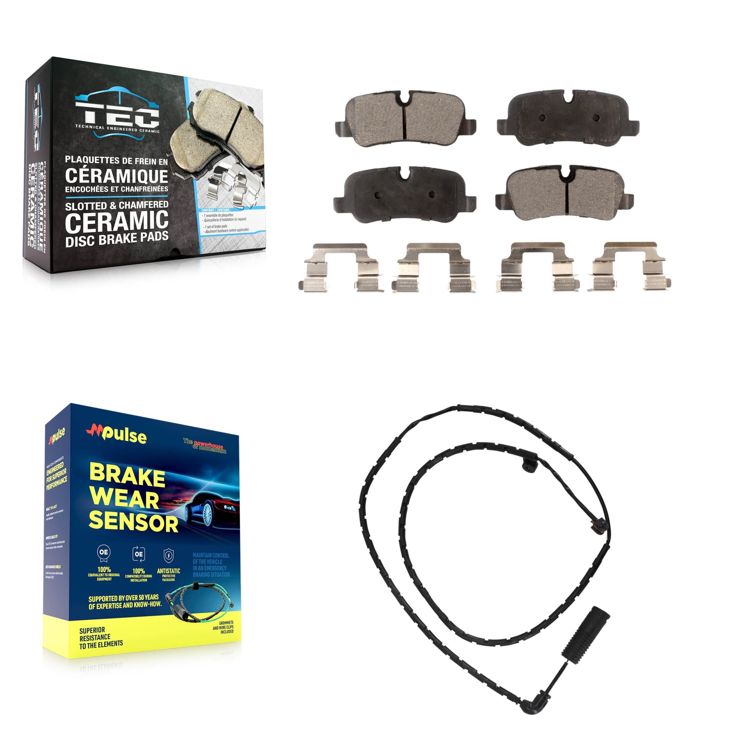 TEC - KTW-101218 - Rear Disc Brake Pad Kits image 1